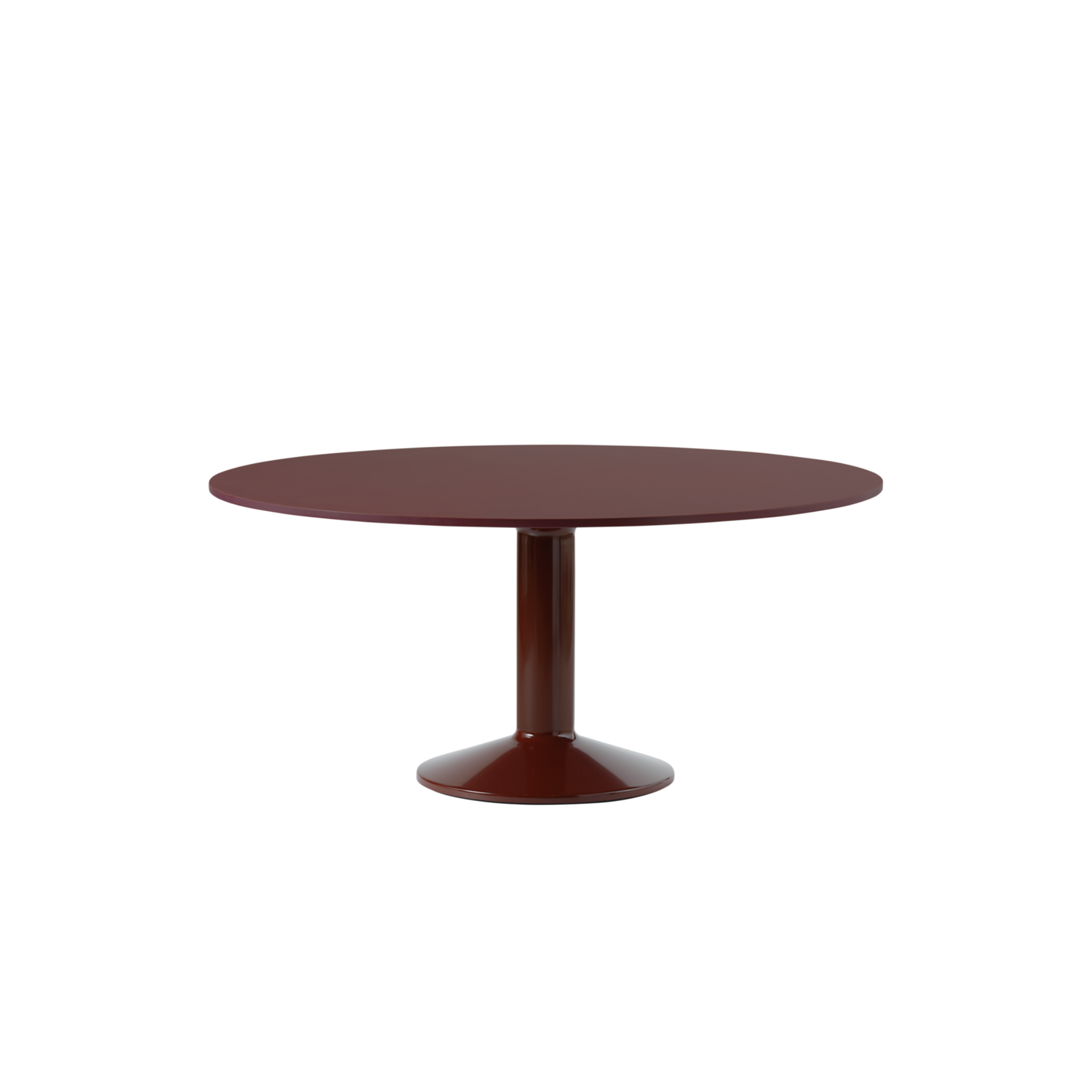 Midst Table / Dark red Linoleum / Dark red