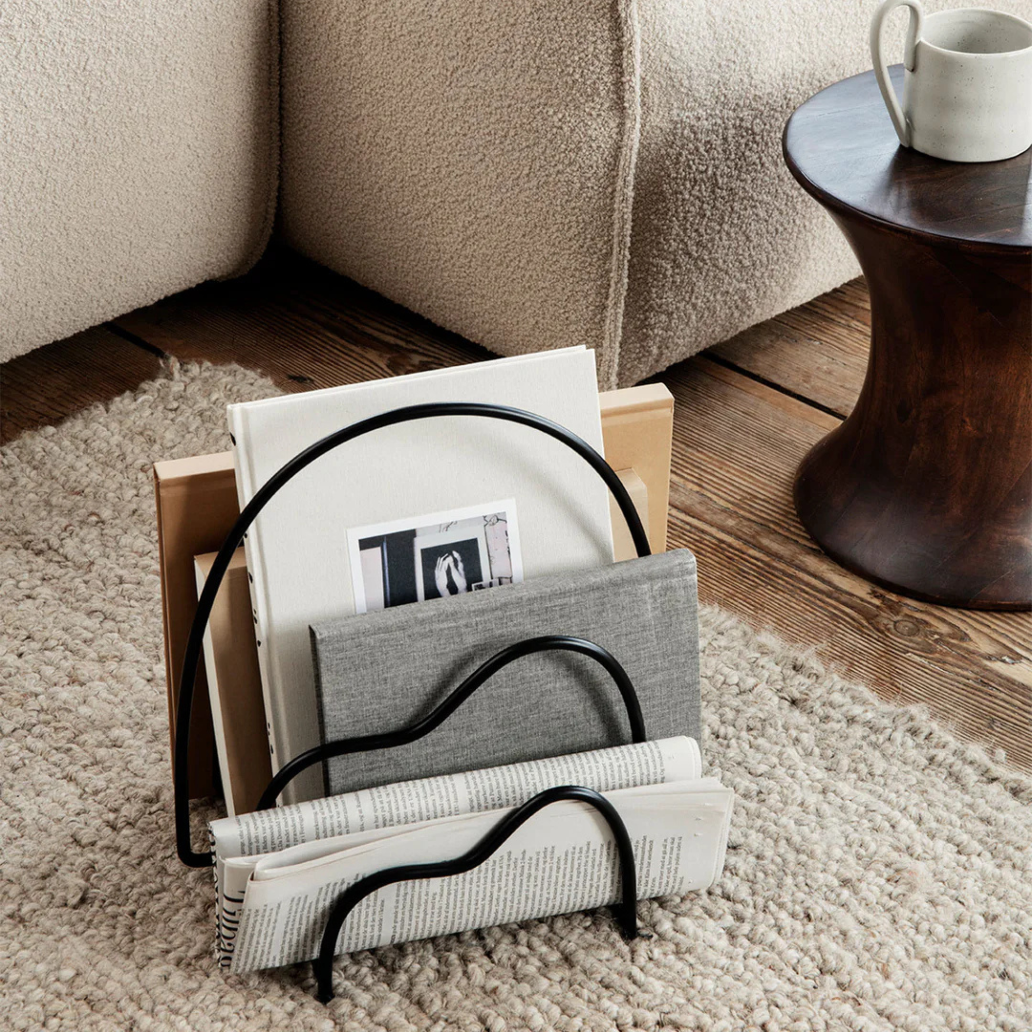 Lithos Magazine Holder/ Black