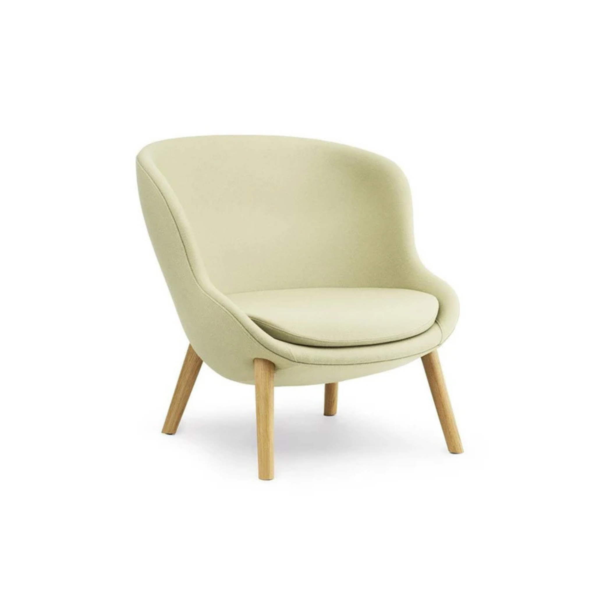 Hyg Lounge Chair Low back / Oak / Fabric Kvadrat Remix 3 933