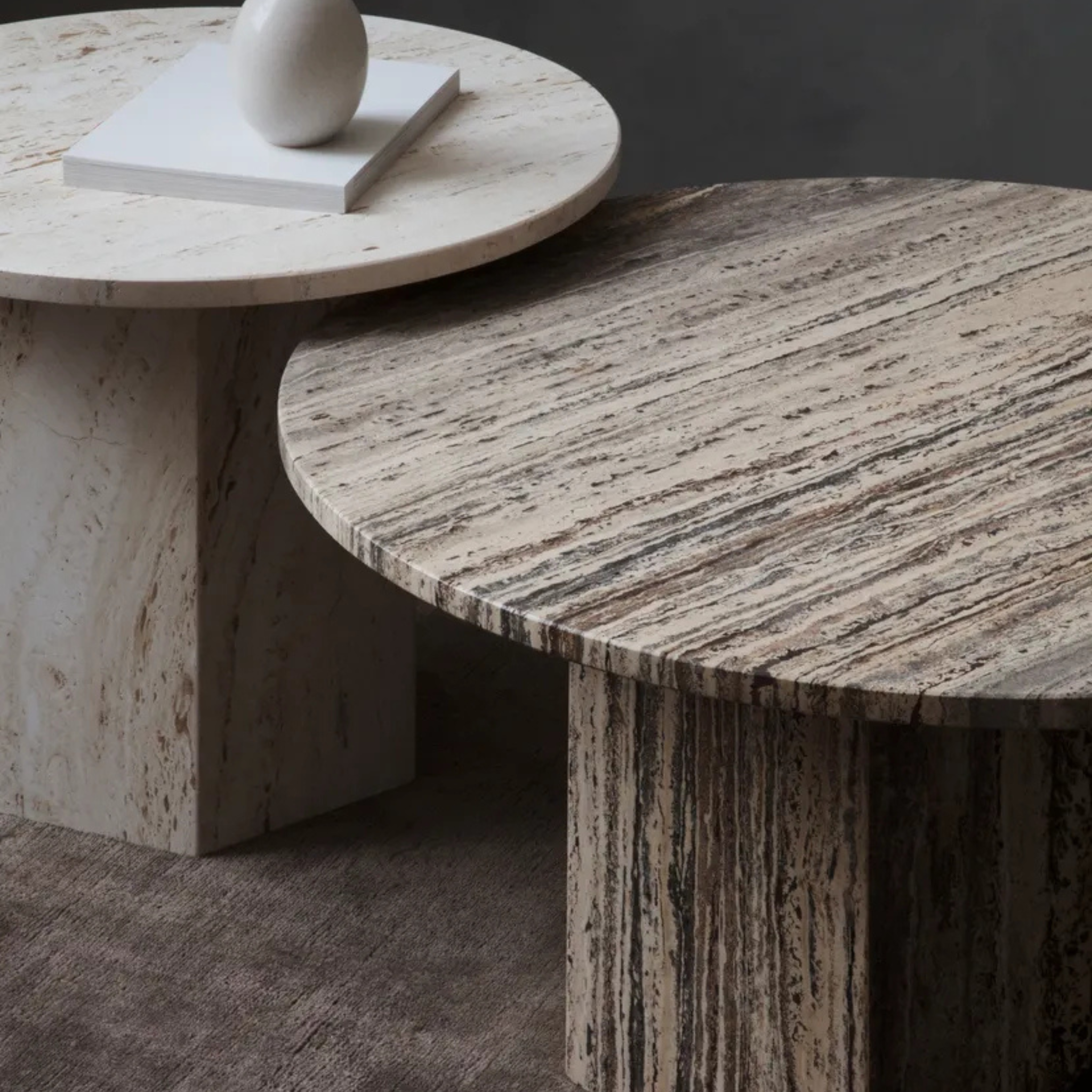 Epic Coffee Table - Round 80 / Warm Taupe