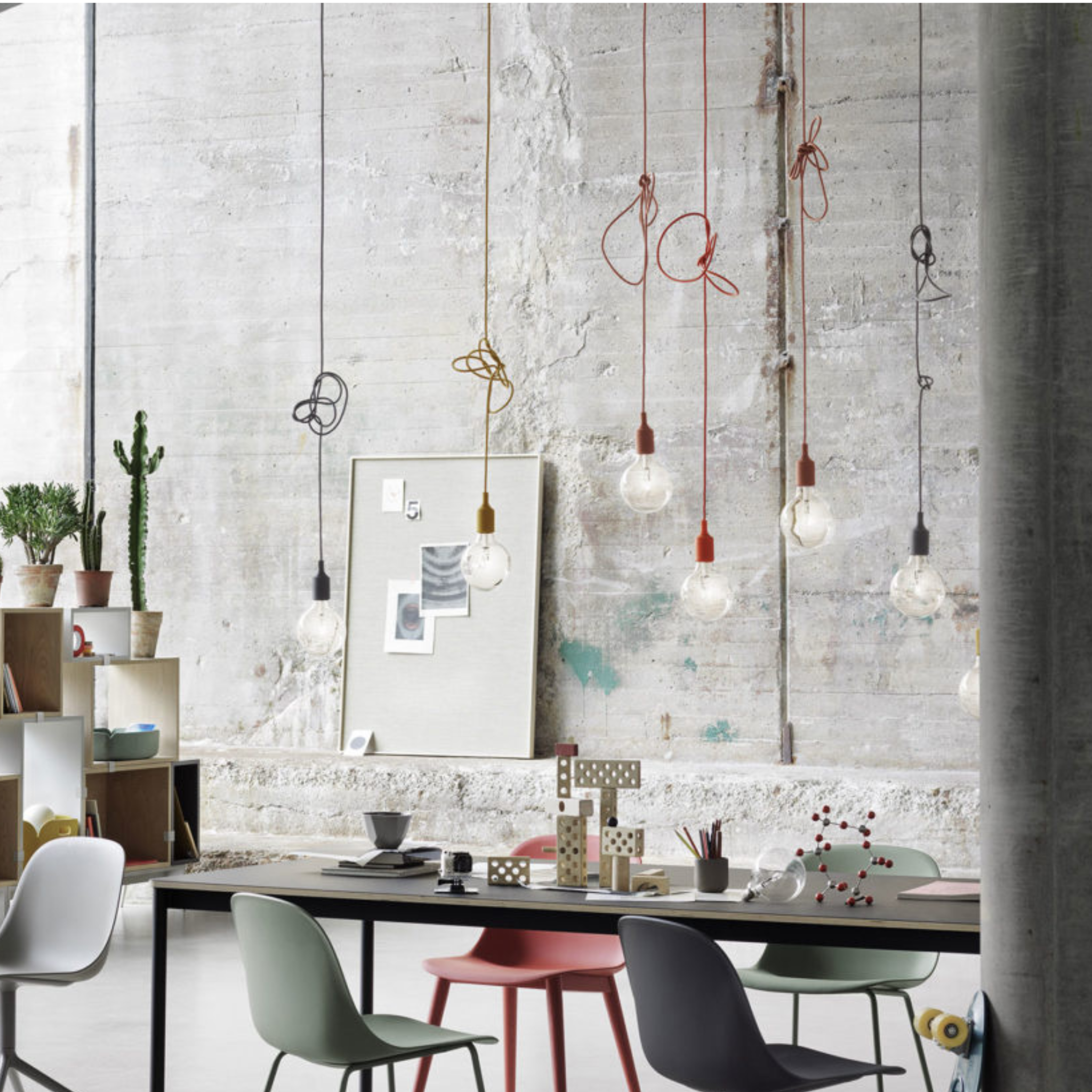 E27 Pendant Lamp/ Dark Green