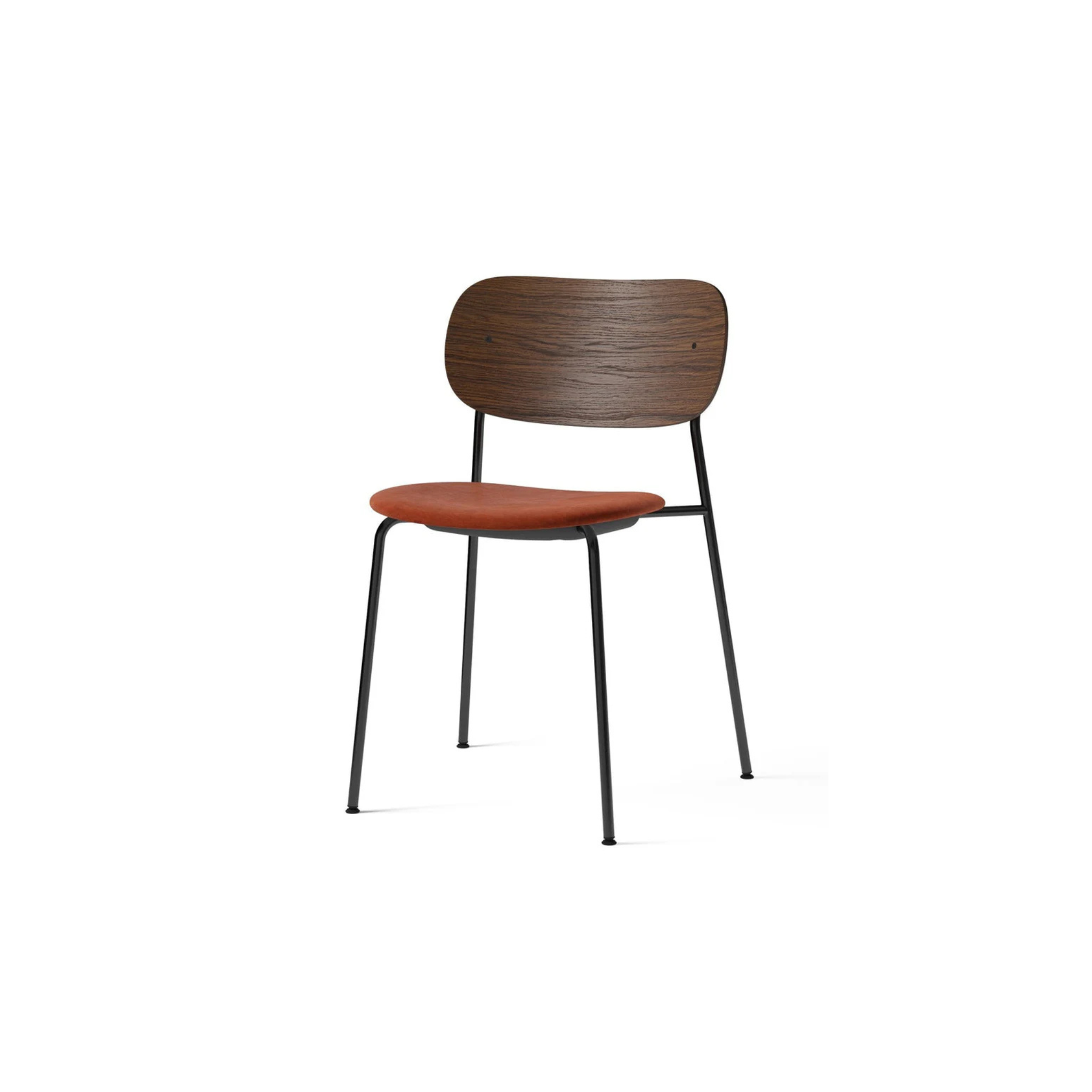 Co Dining Chair / Black base / Fabric City Velvet 062