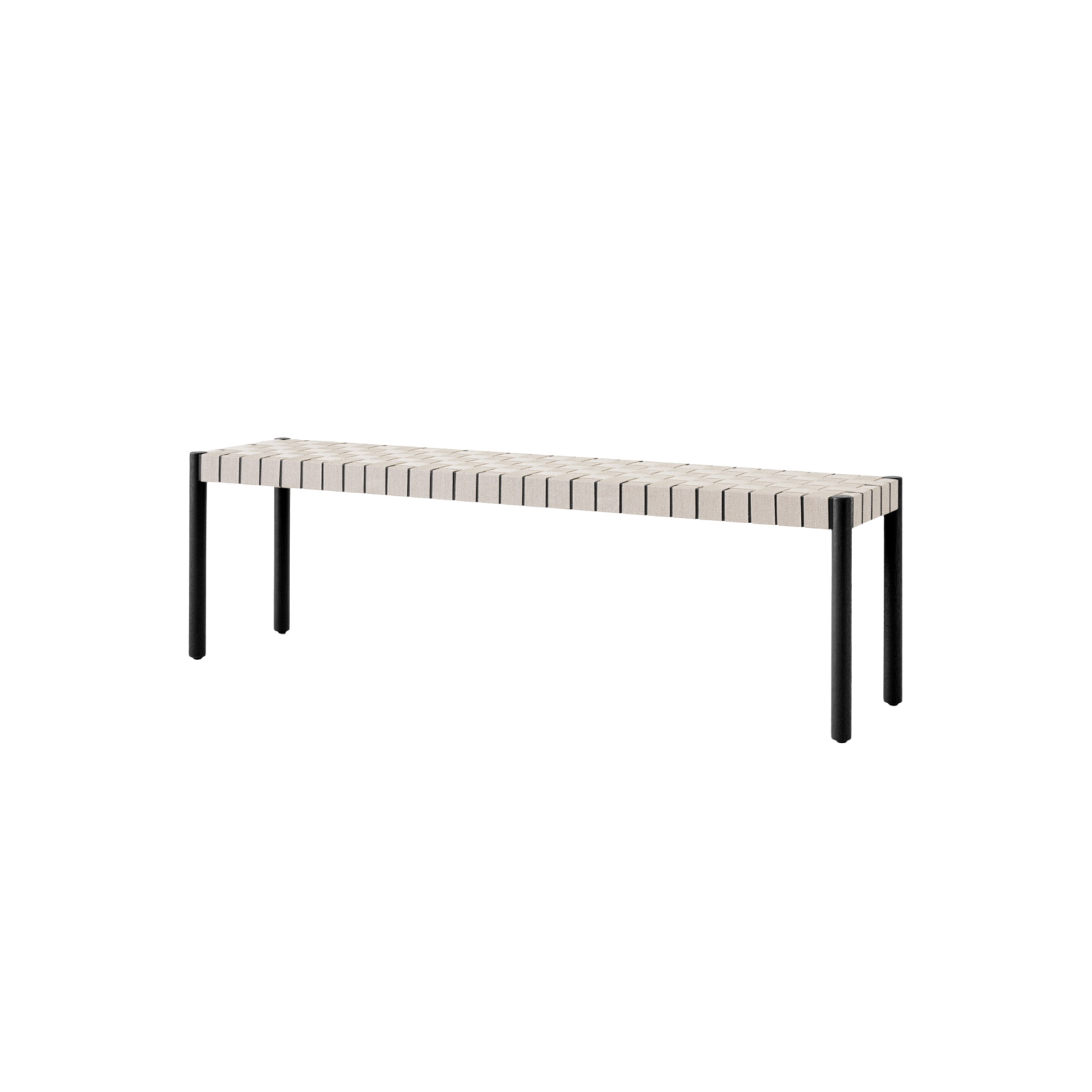 TK5- Betty Bench / Black / Natural Webbing