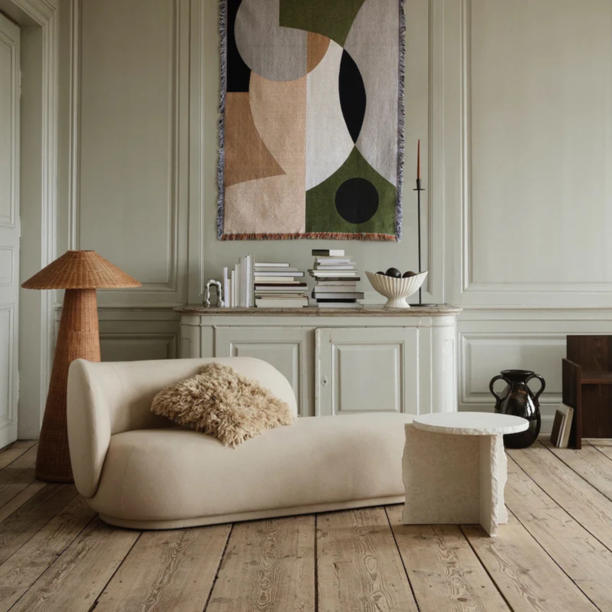 Rico Divan Sofa / Fabric Boucle Sand