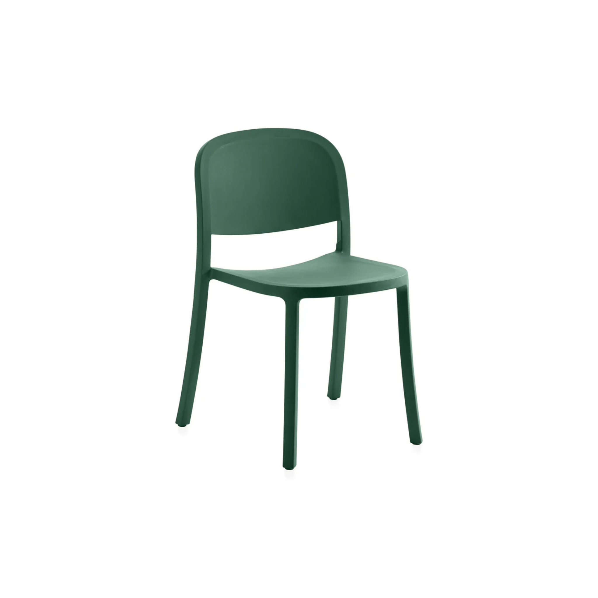 1 Inch Reclaimed Stacking Chair / Green