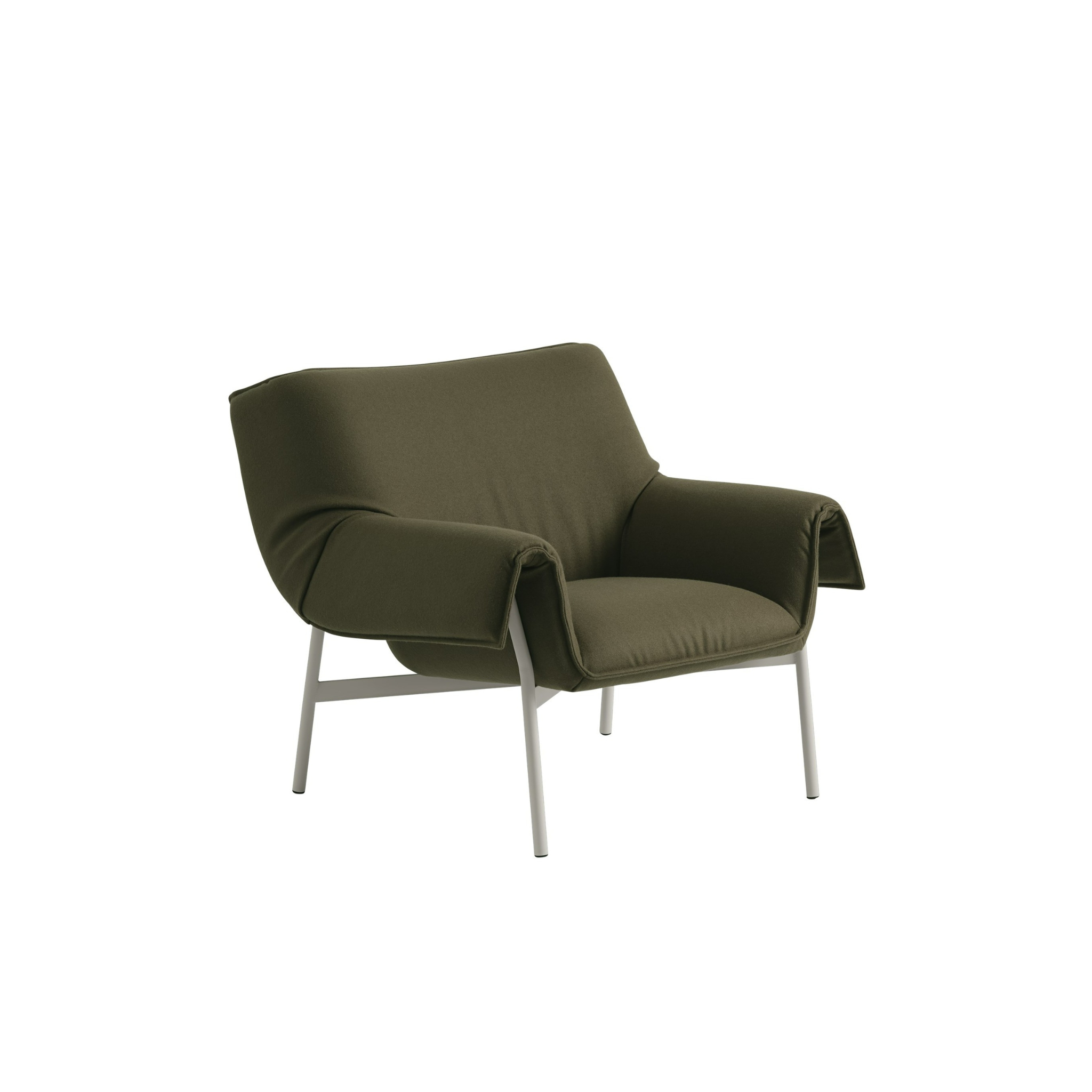Wrap Lounge Chair / Grey / Kvadrat Divina 984