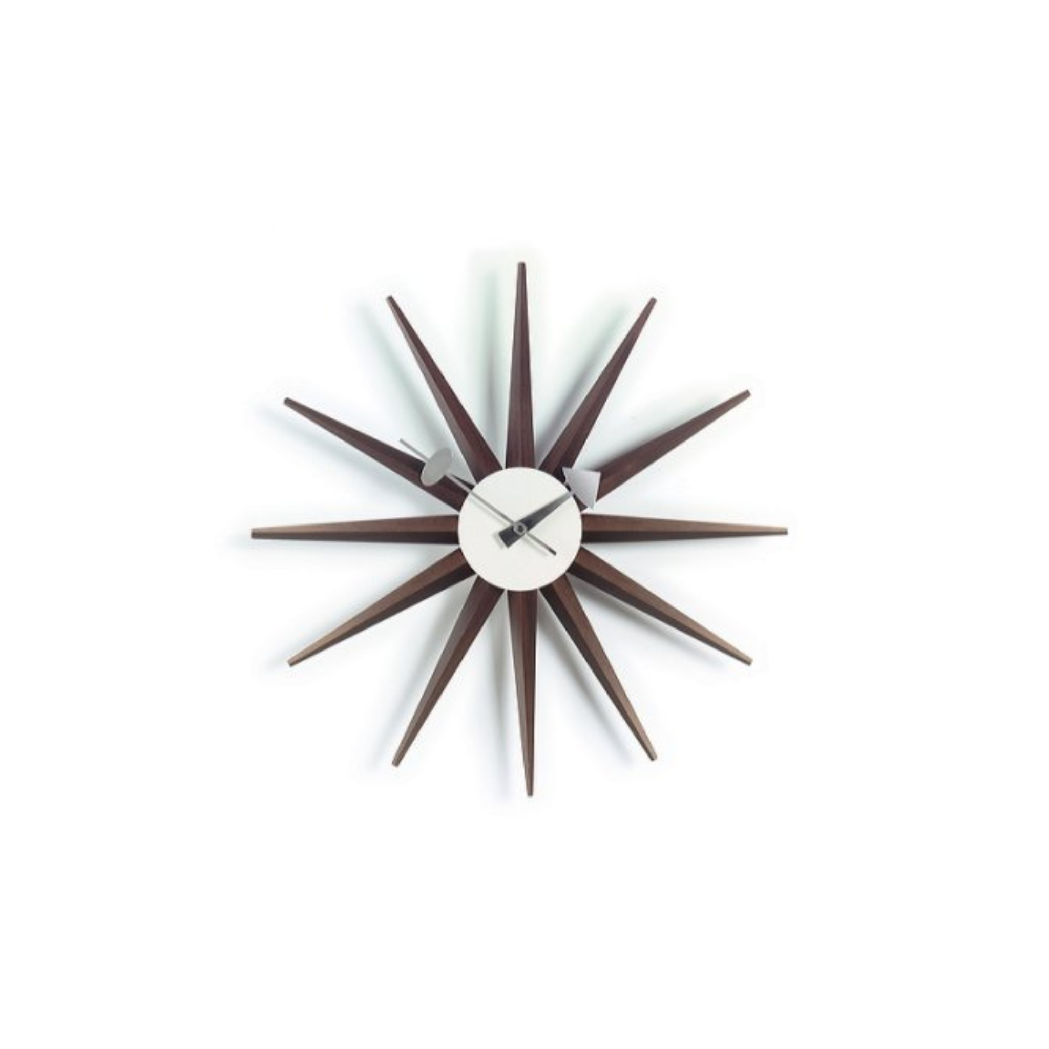 Sunburst Clock / Walnut