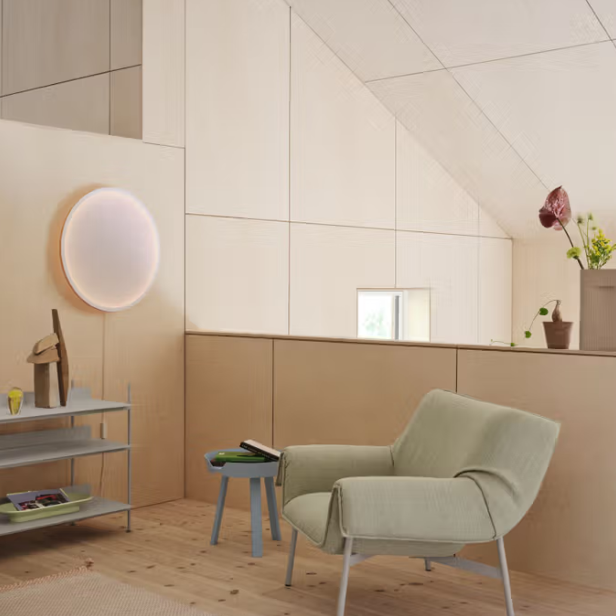 Calm Wall Lamp Ø68/26.8’’ - Wall Dim - Grey