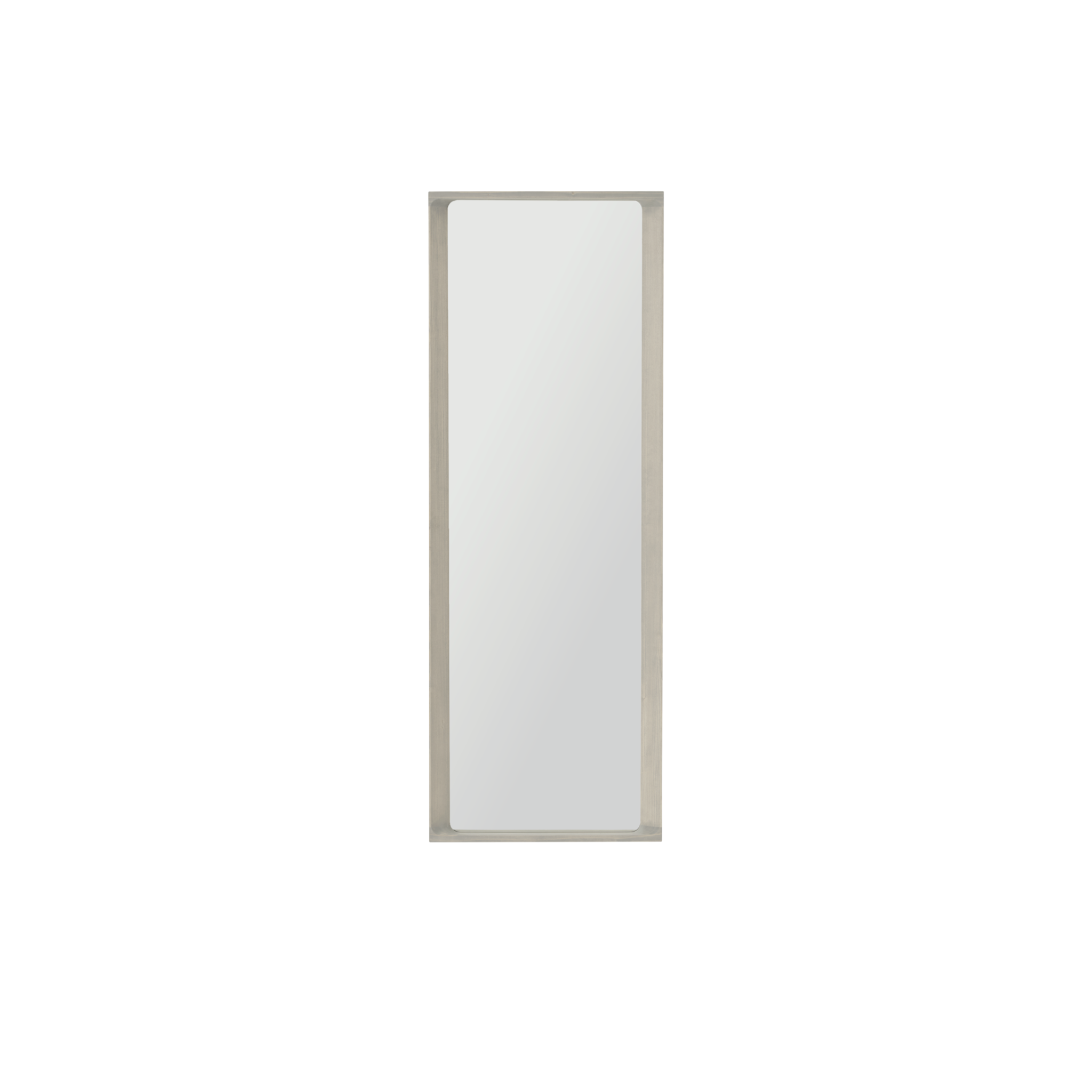 Arced Mirror / Light Grey