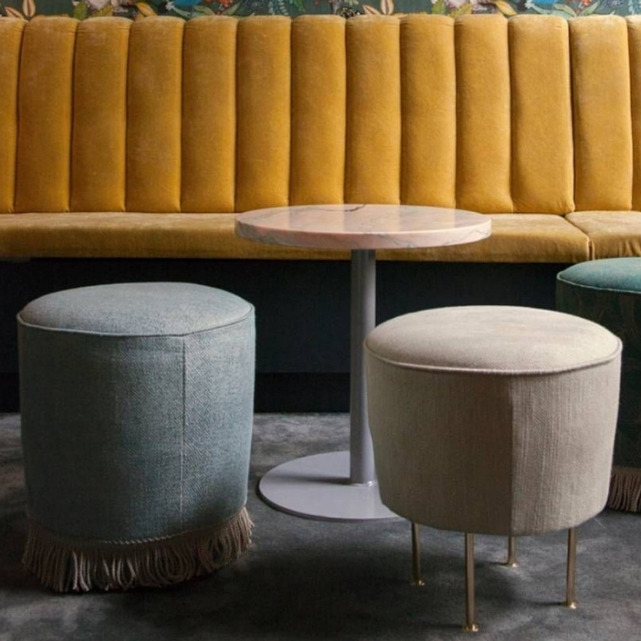 Modern Line Pouffe - 38