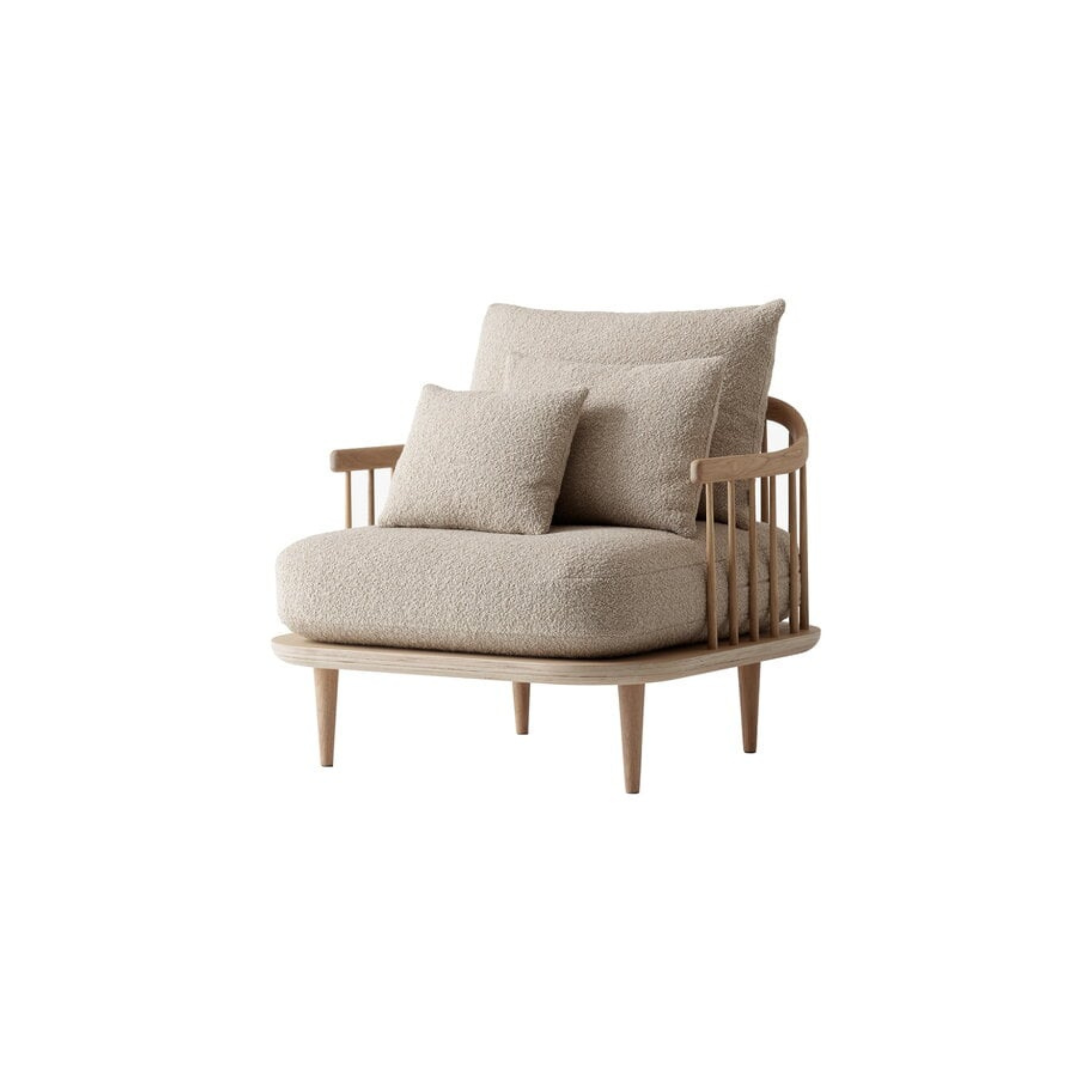 SC1 - Fly Lounge Chair / Oak white oil / Karakorum 003