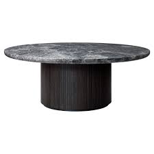 Moon Coffee Table - Round 120 / Grey Emperador marble (ON LAYBY)
