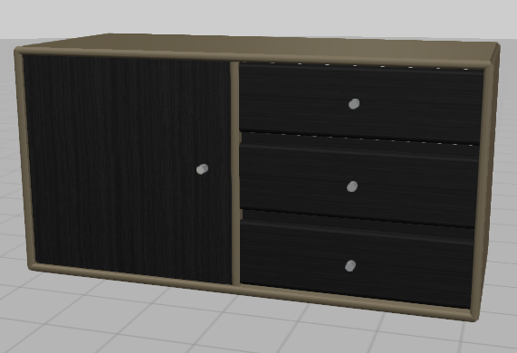 Storage unit custom / Wall / Brown / Dark oak