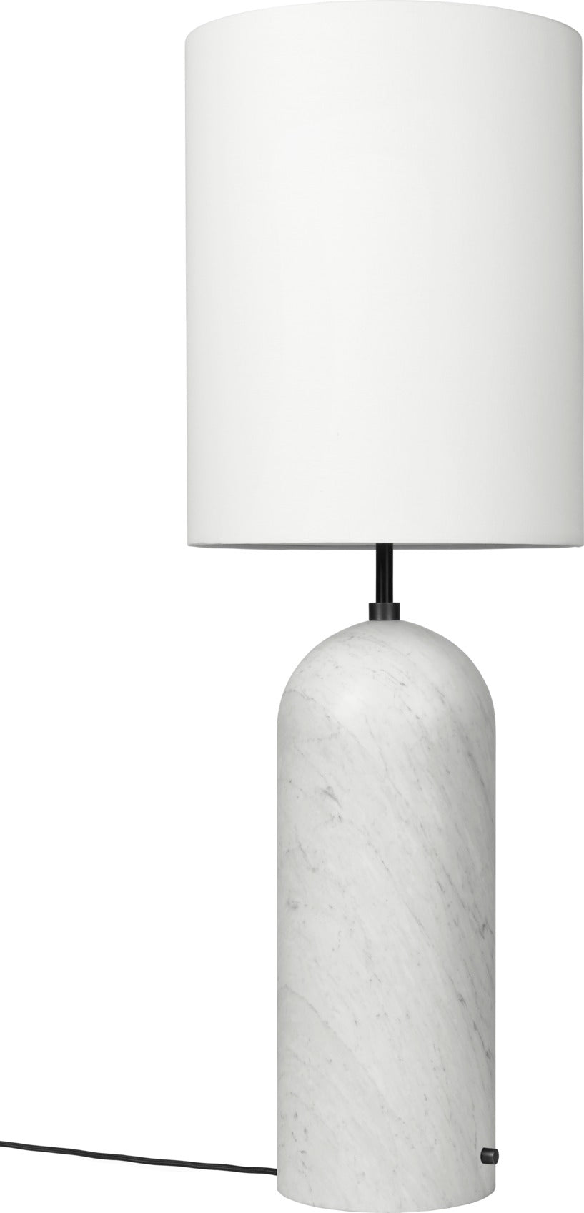 Gravity Floor Lamp - XL High / White marble / White shade