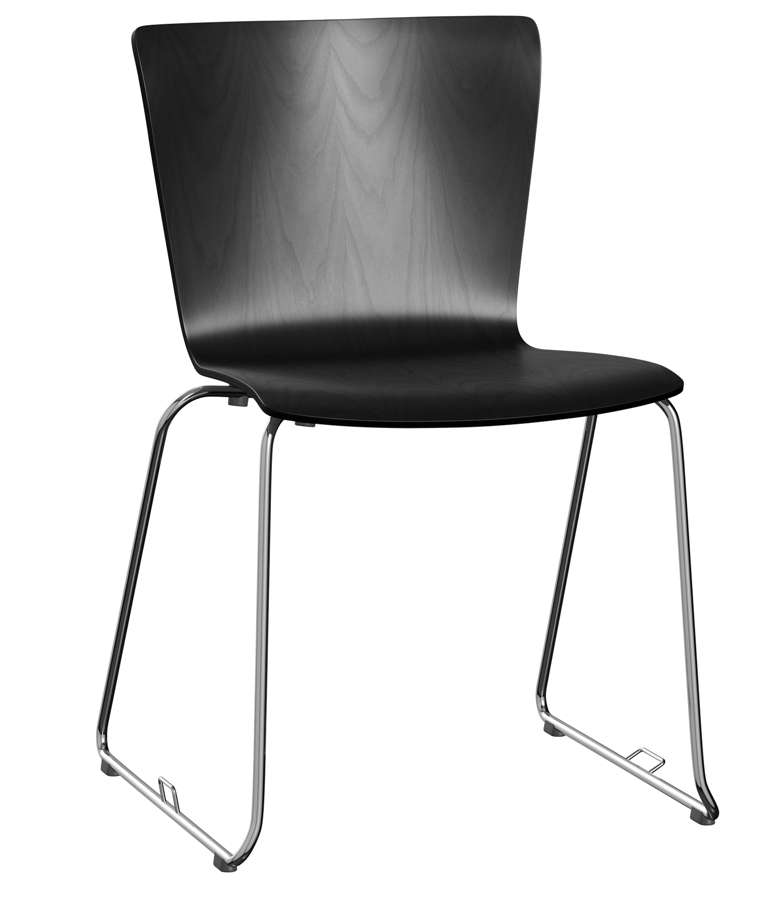 VM114 - Vico Duo Chair / Chrome Sledge Base / Colored ash Black