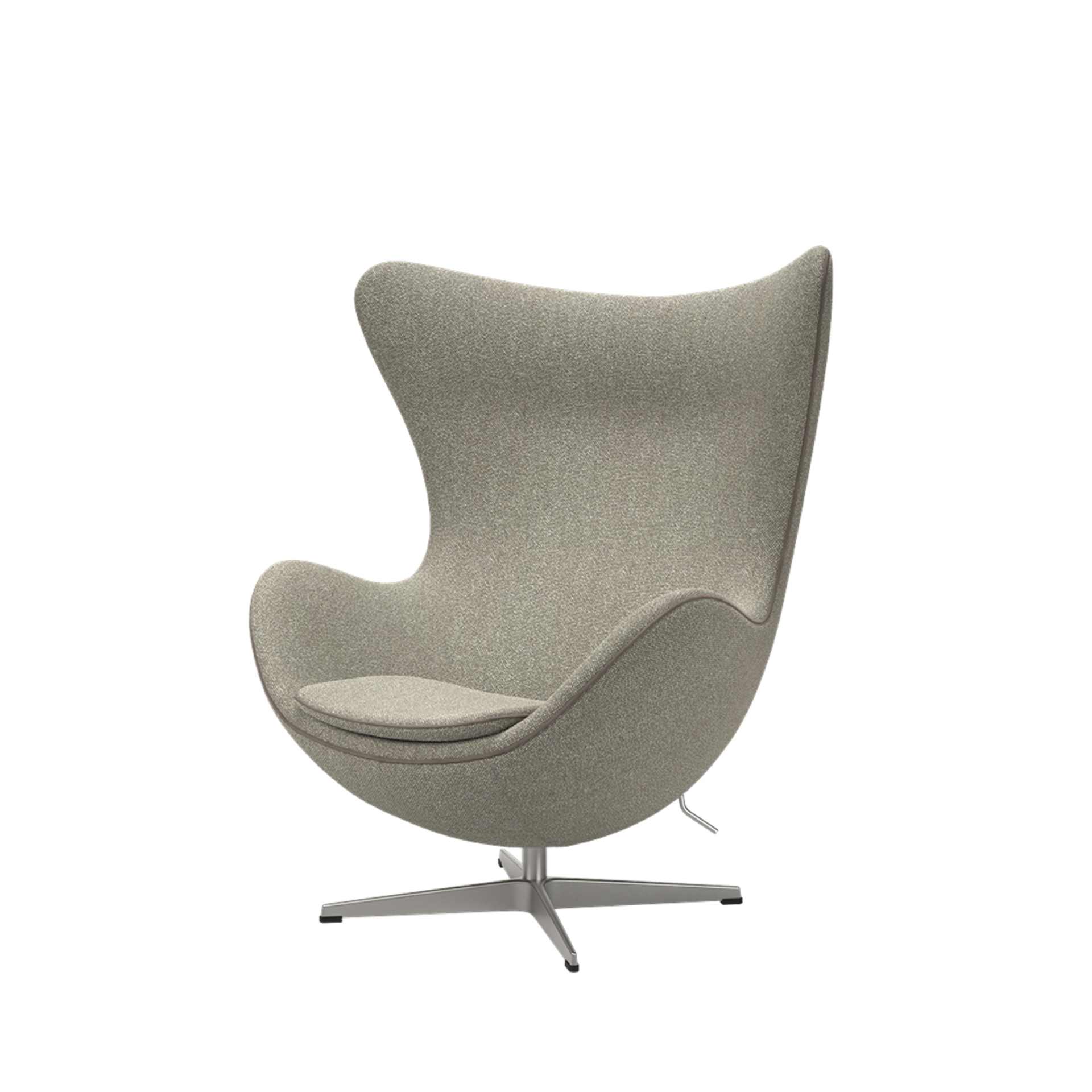 3316 - Egg Lounge Chair & Footstool / Dedar Karakorum col. 008 (re-upholstered)