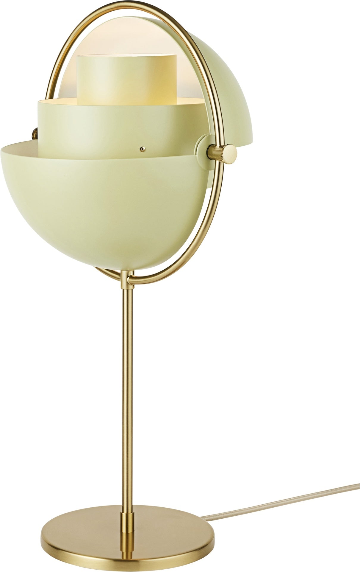 Multi-Lite Table Lamp / Brass / Desert sage (damaged)