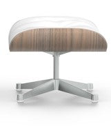 Eames Ottoman - White-pigmented walnut