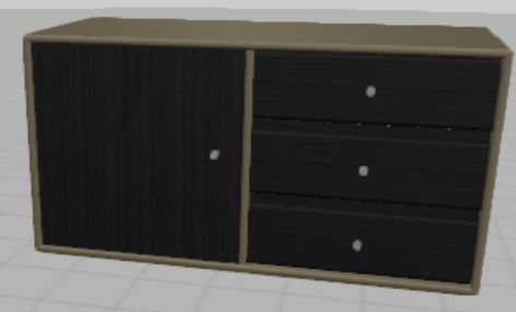 Wall unit custom / Brown oak