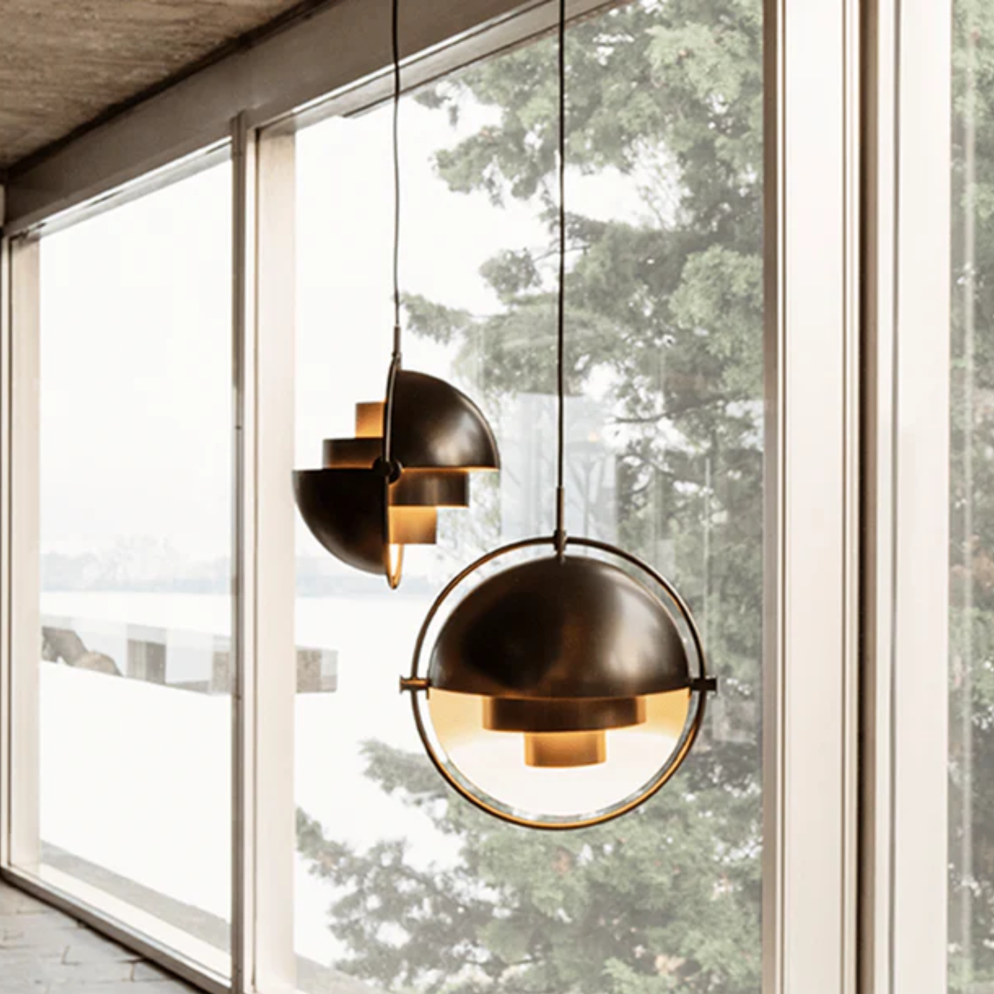 Multi-Lite Pendant / Black brass