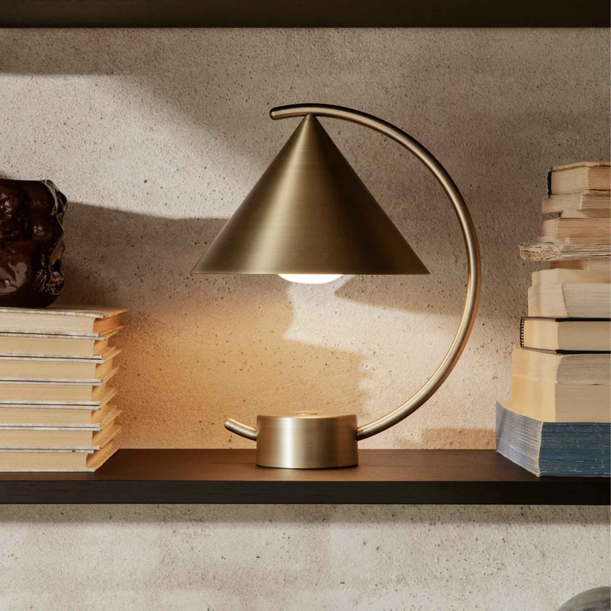 Meridian Portable Table Lamp / Brass