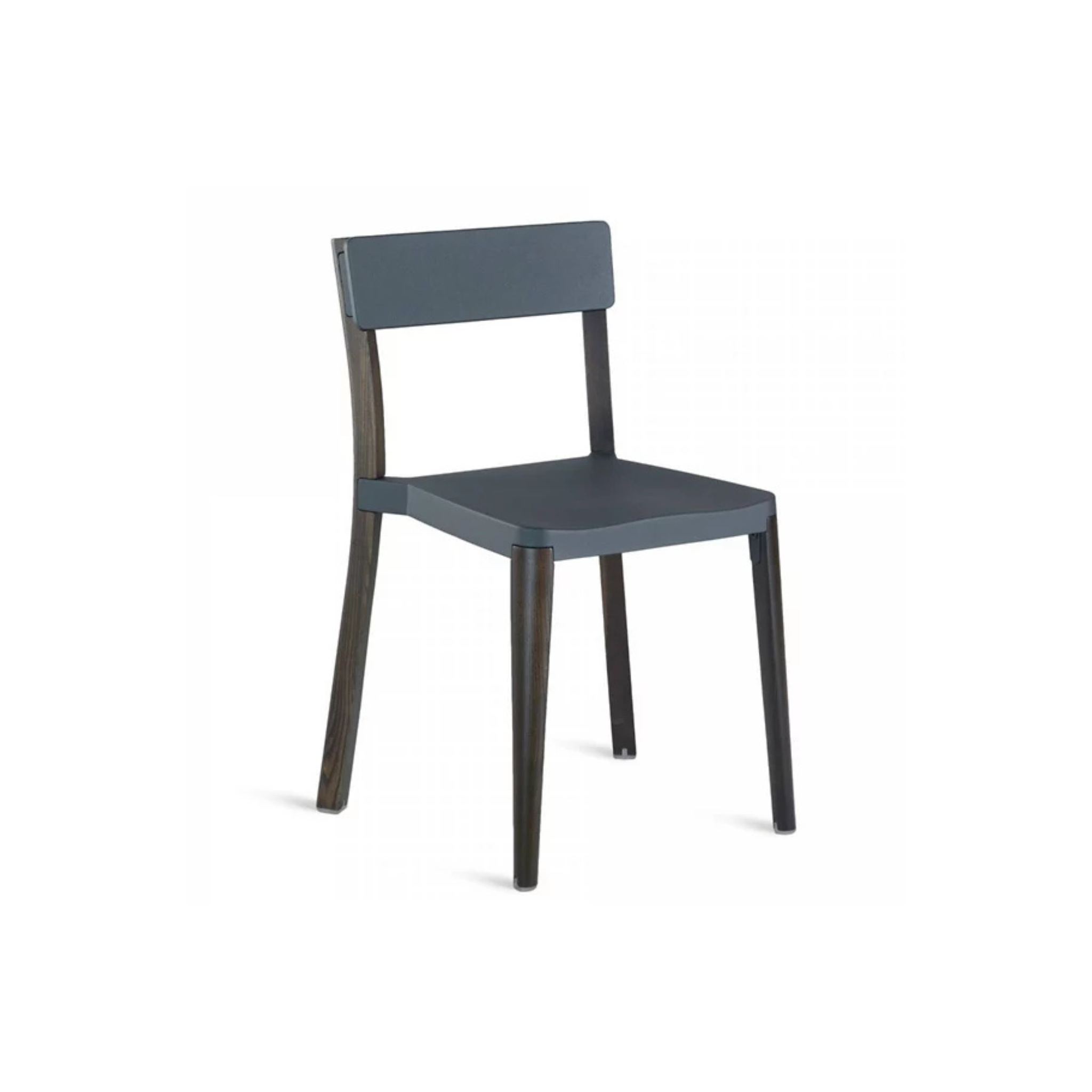 Lancaster Stacking Chair / Dark ash / Dark grey