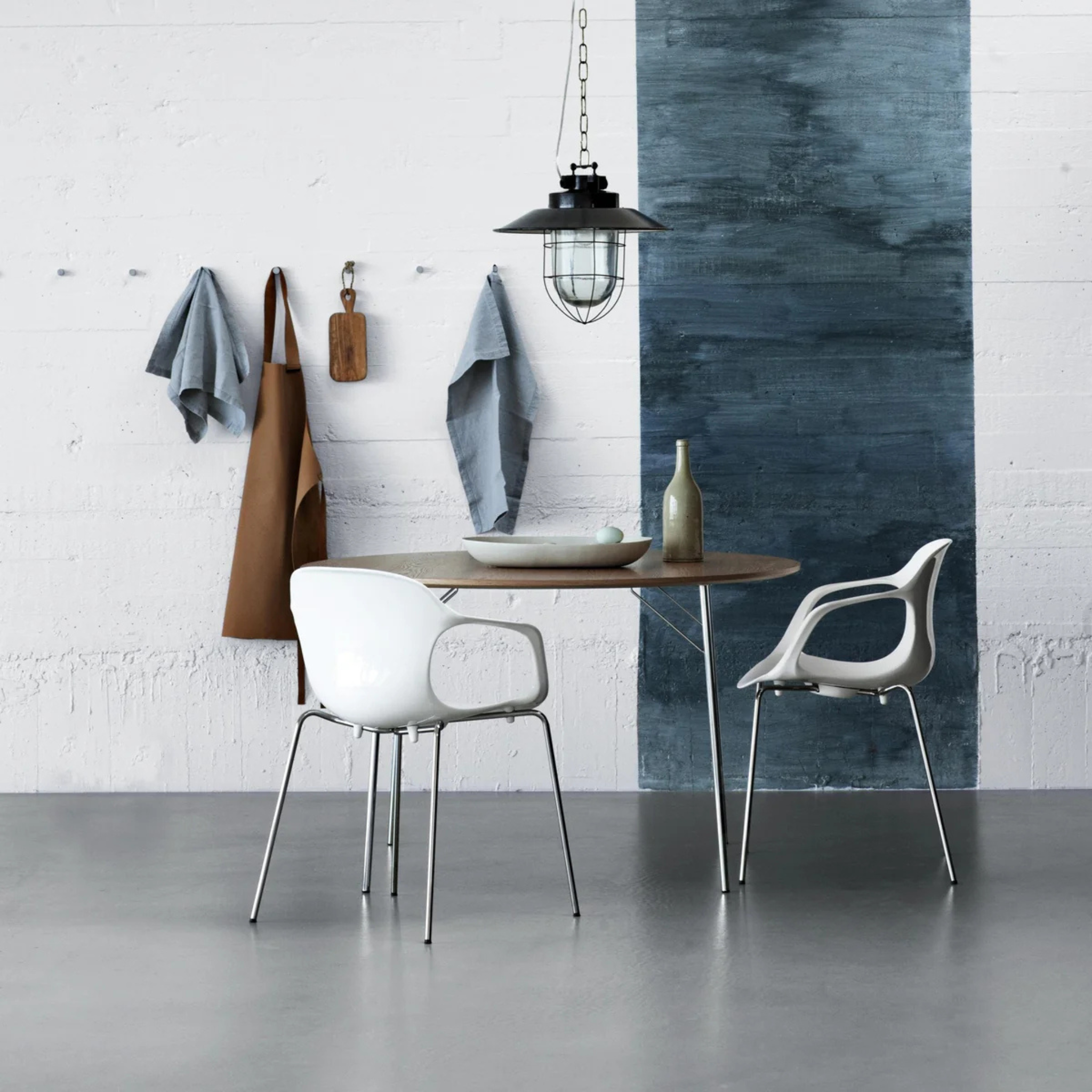 KS60 - Nap Armchair / Chrome / White