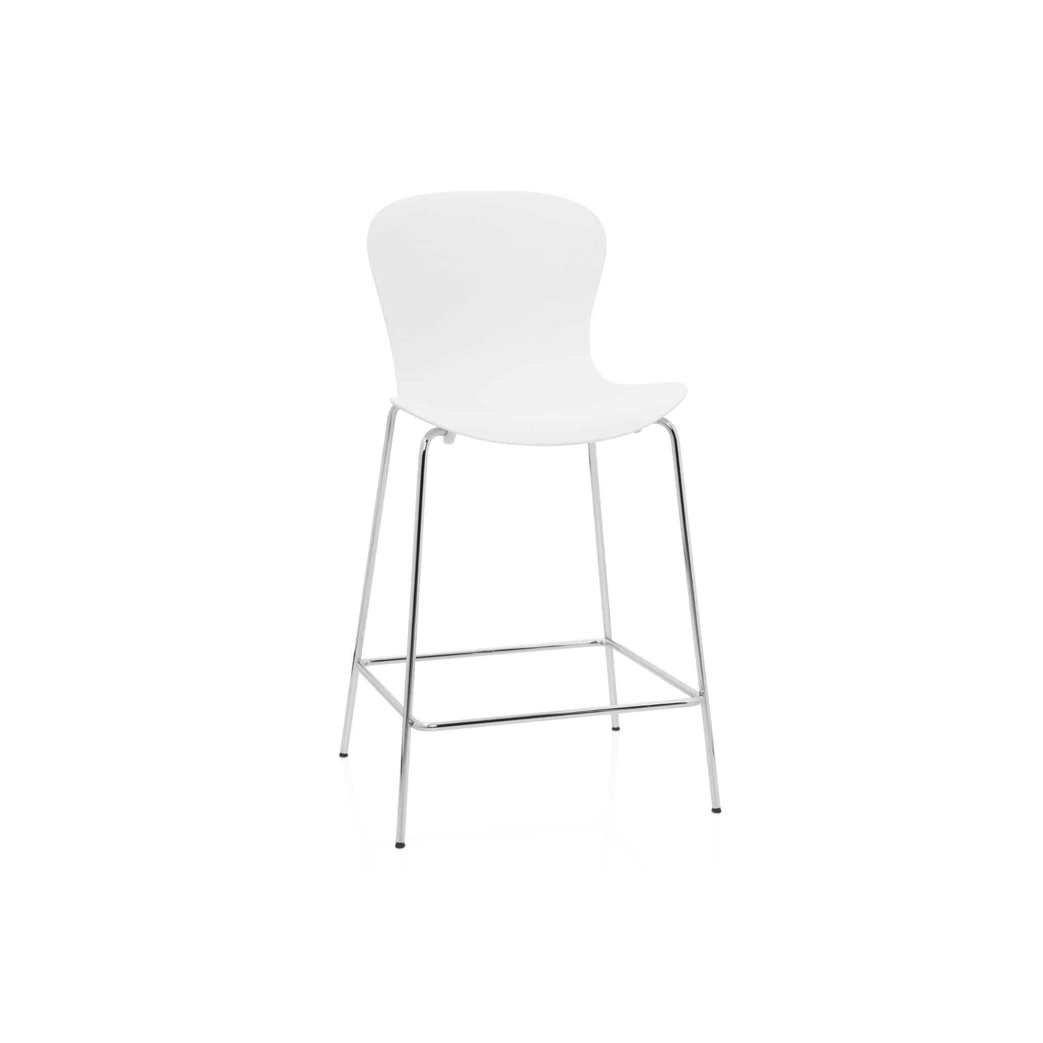 KS58 - Nap Counter Stool / Chrome / Pepper grey
