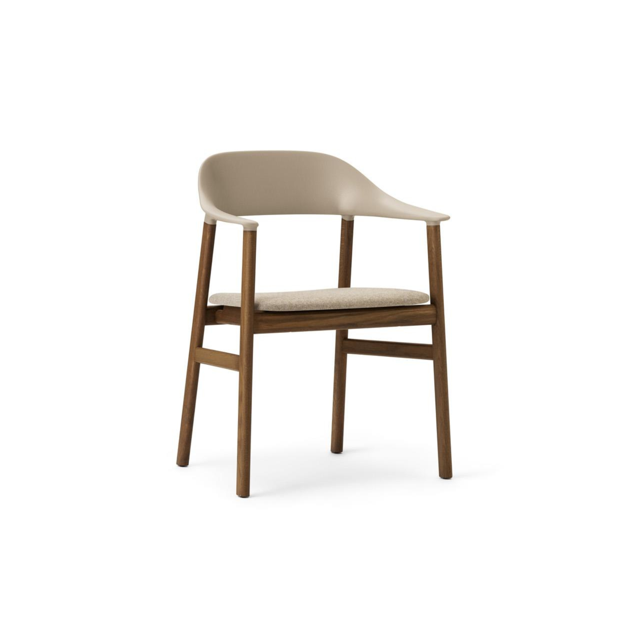 Herit Armchair / Smoked oak / Sand / Fabric Synergy LDS32