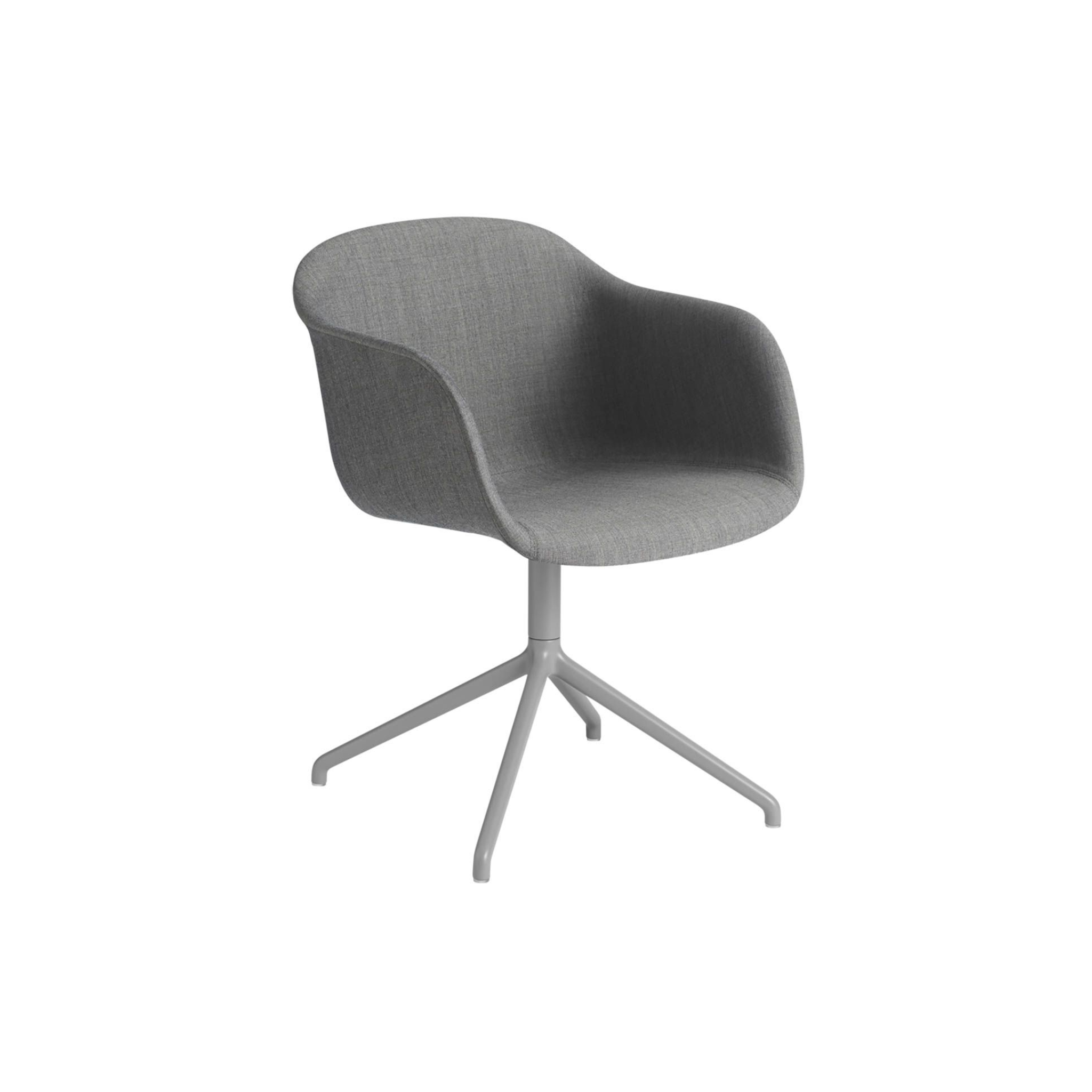 Hyg Swivel Chair w. lift / Alu / Fabric Kvadrat Remix 3 133