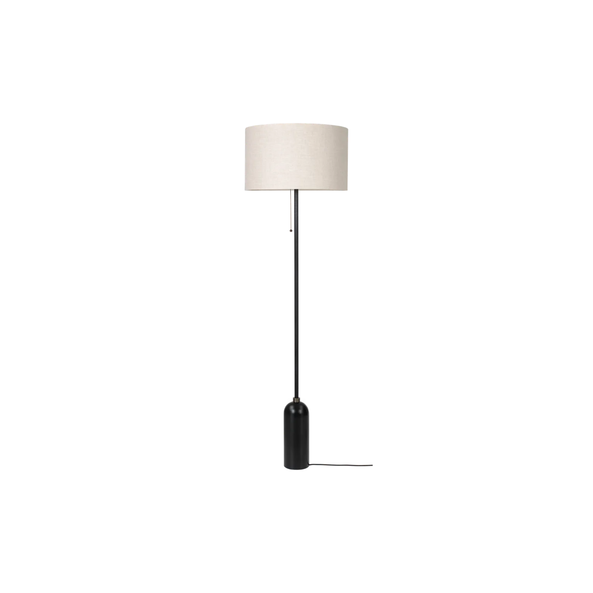 Gravity Floor Lamp/ Grey Marble/ Canvas Shade