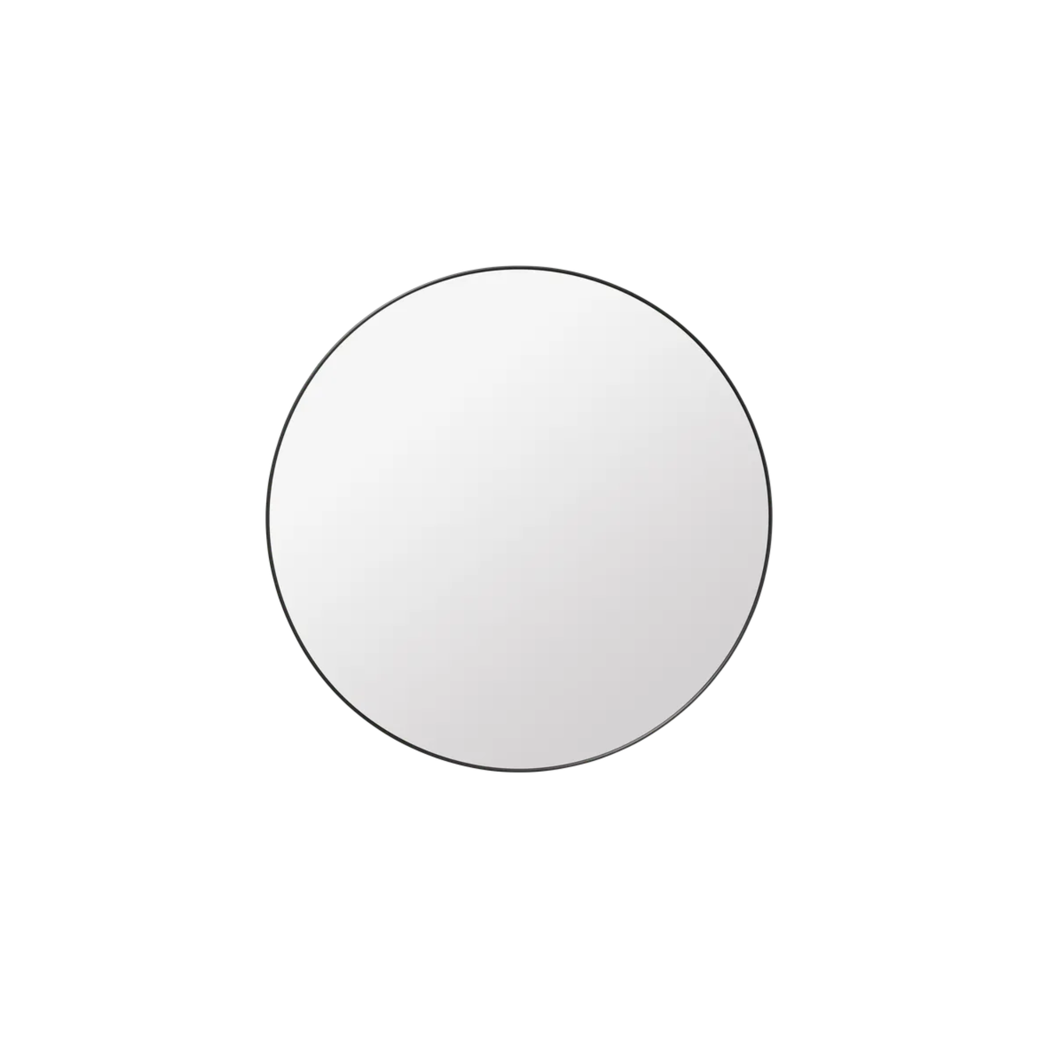 GUBI Wall Mirror / Black brass  Ø110
