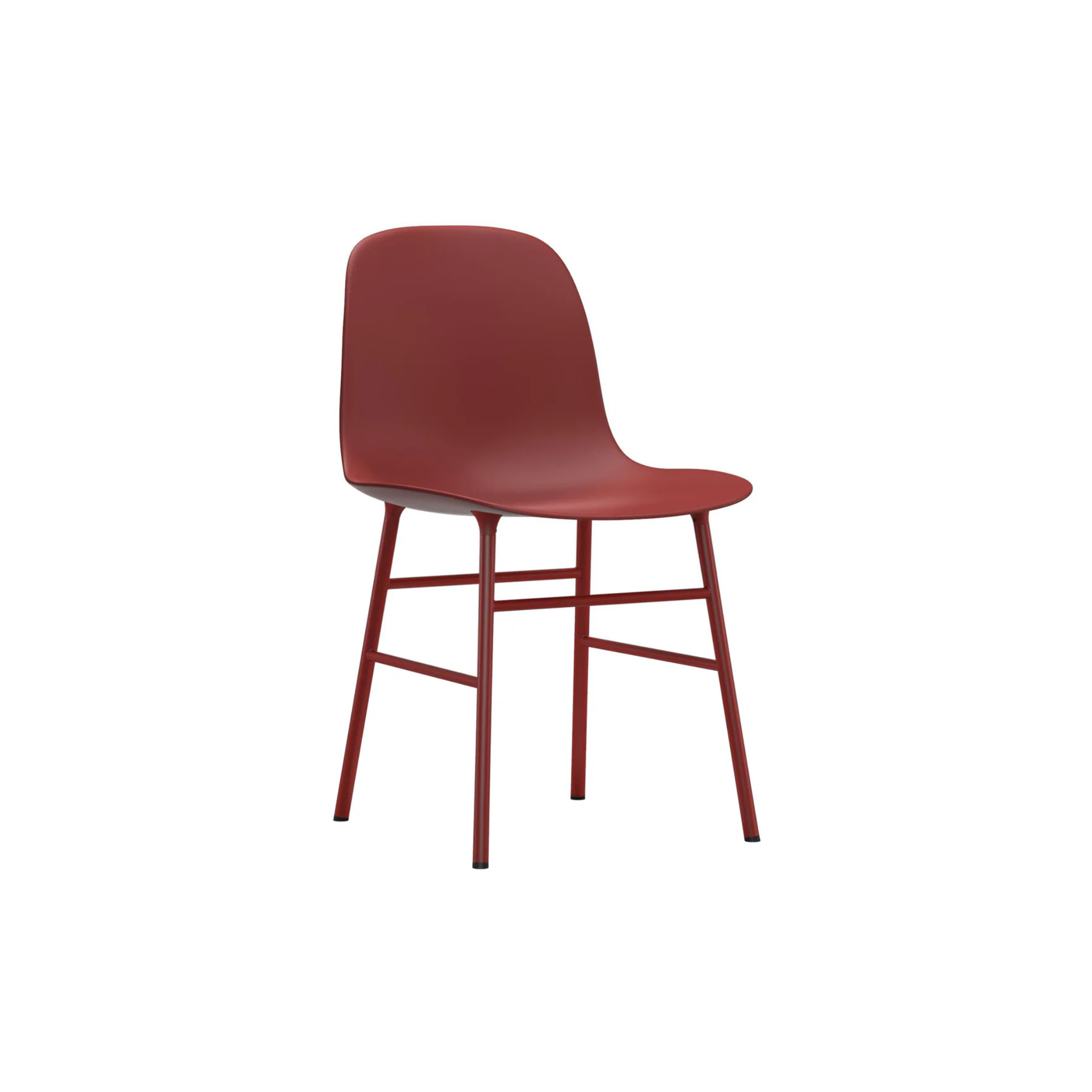 Form Dining Chair Steel / Red