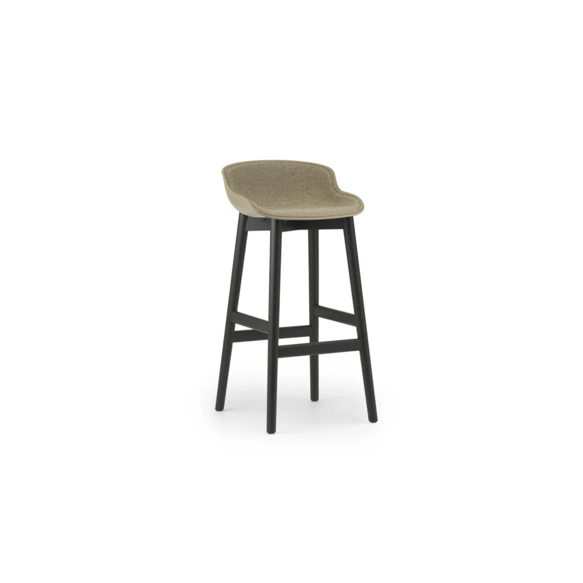 Form Barstool 75 Steel / Black / Fabric Synergy col.48