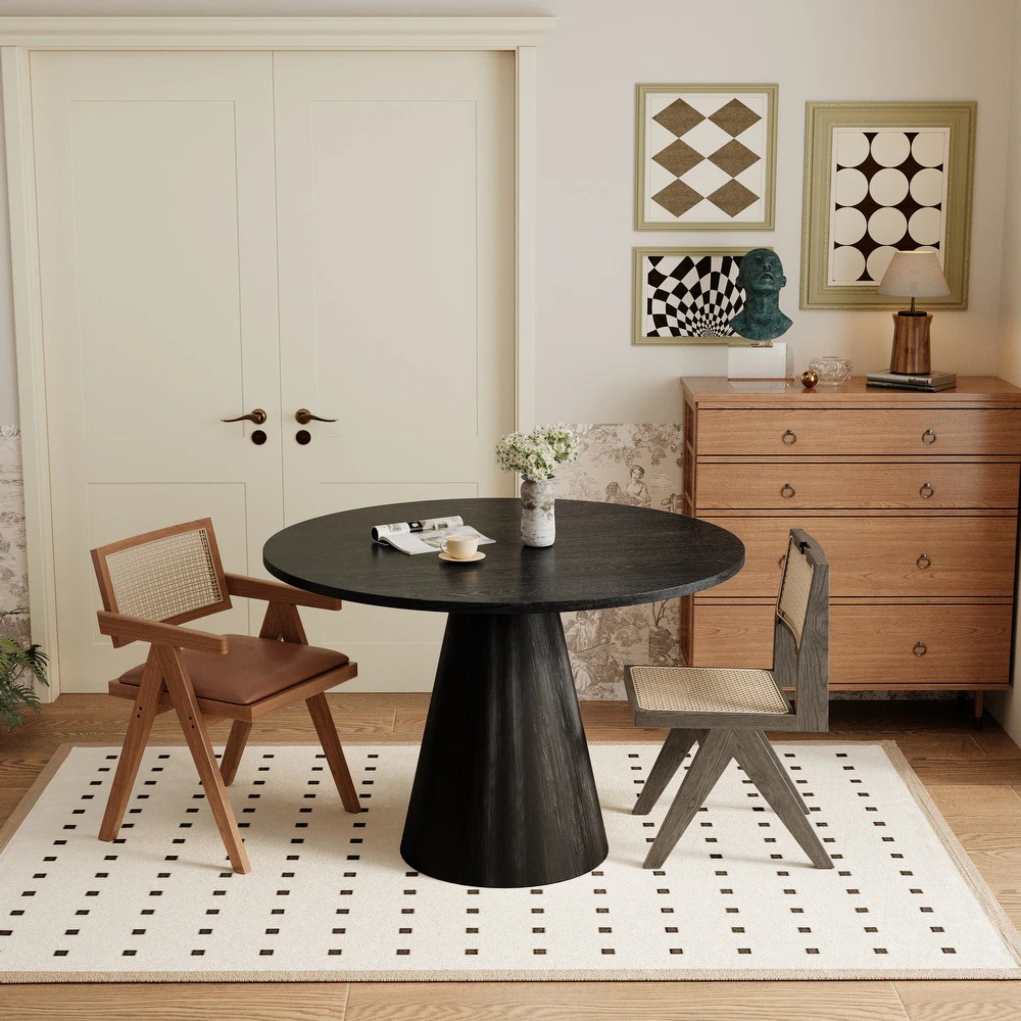 Draft Dining Table / Black
