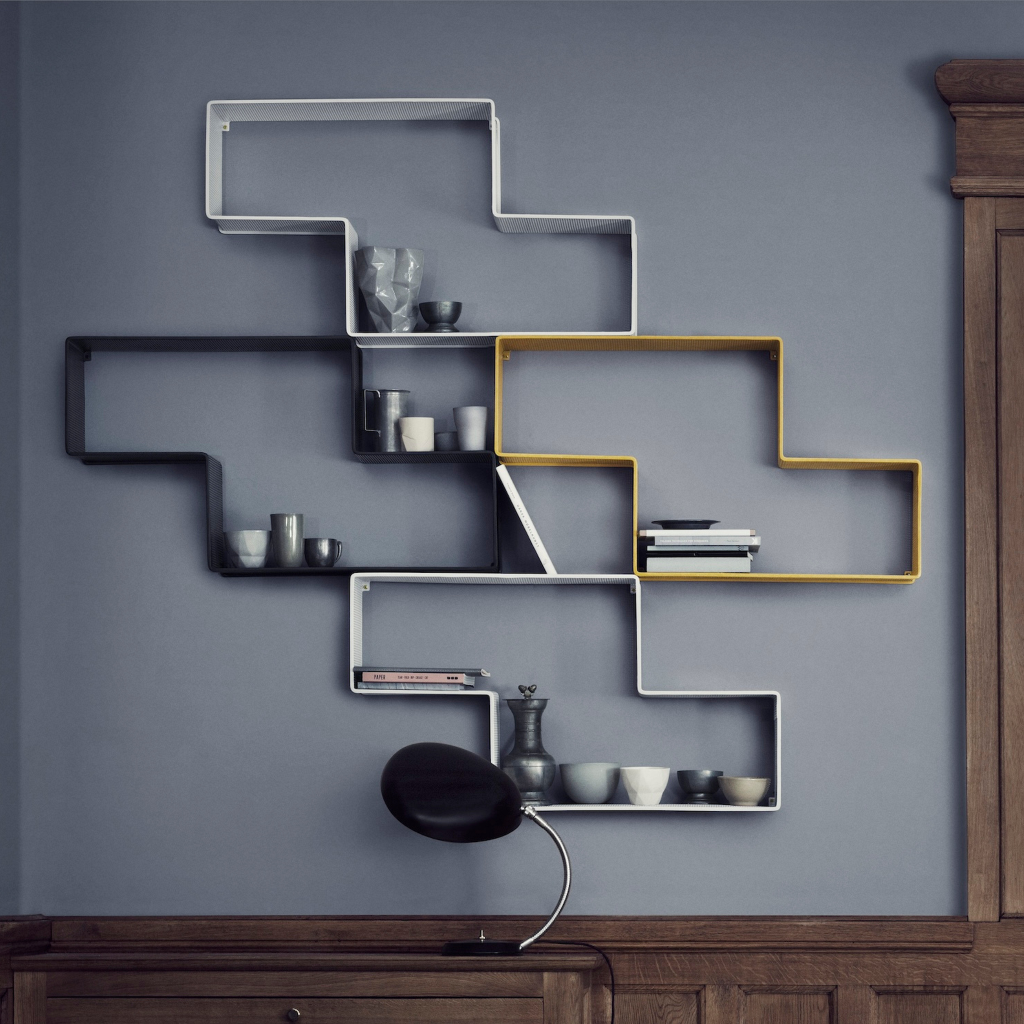 Dedal Shelf / Stone grey