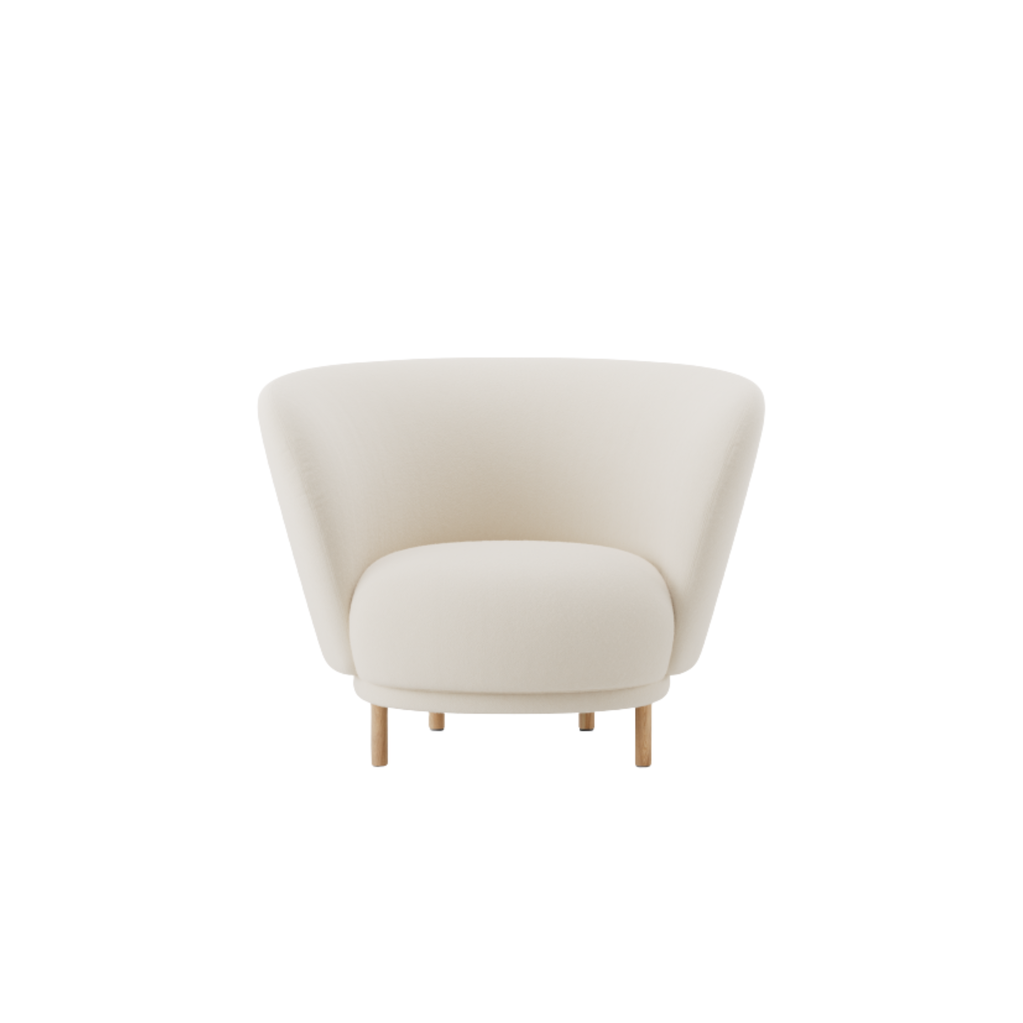 Dandy Armchair / Walnut / Fabric Loop 009 Oyster