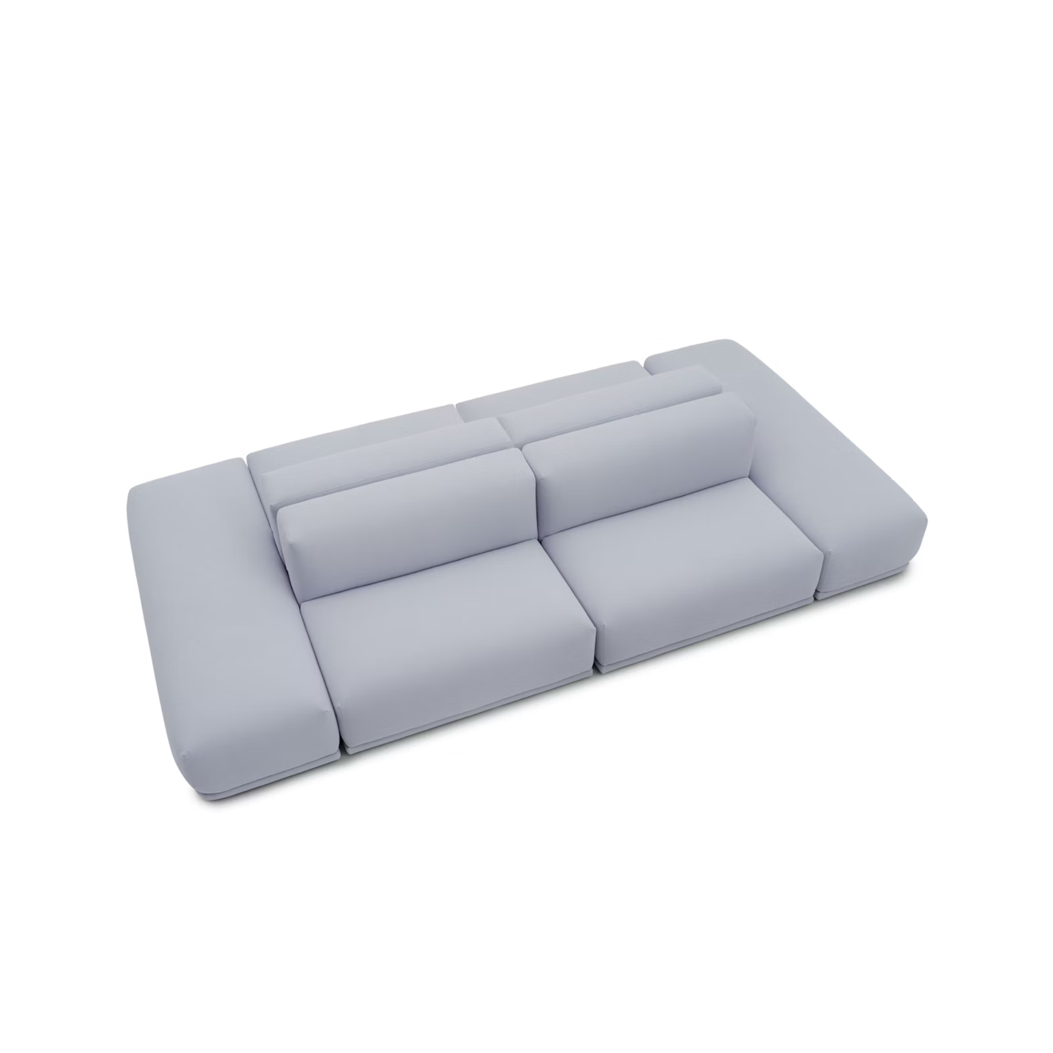 Connect Modular Sofa/ 374 x 196 / Fabric Kvadrat Acca 731