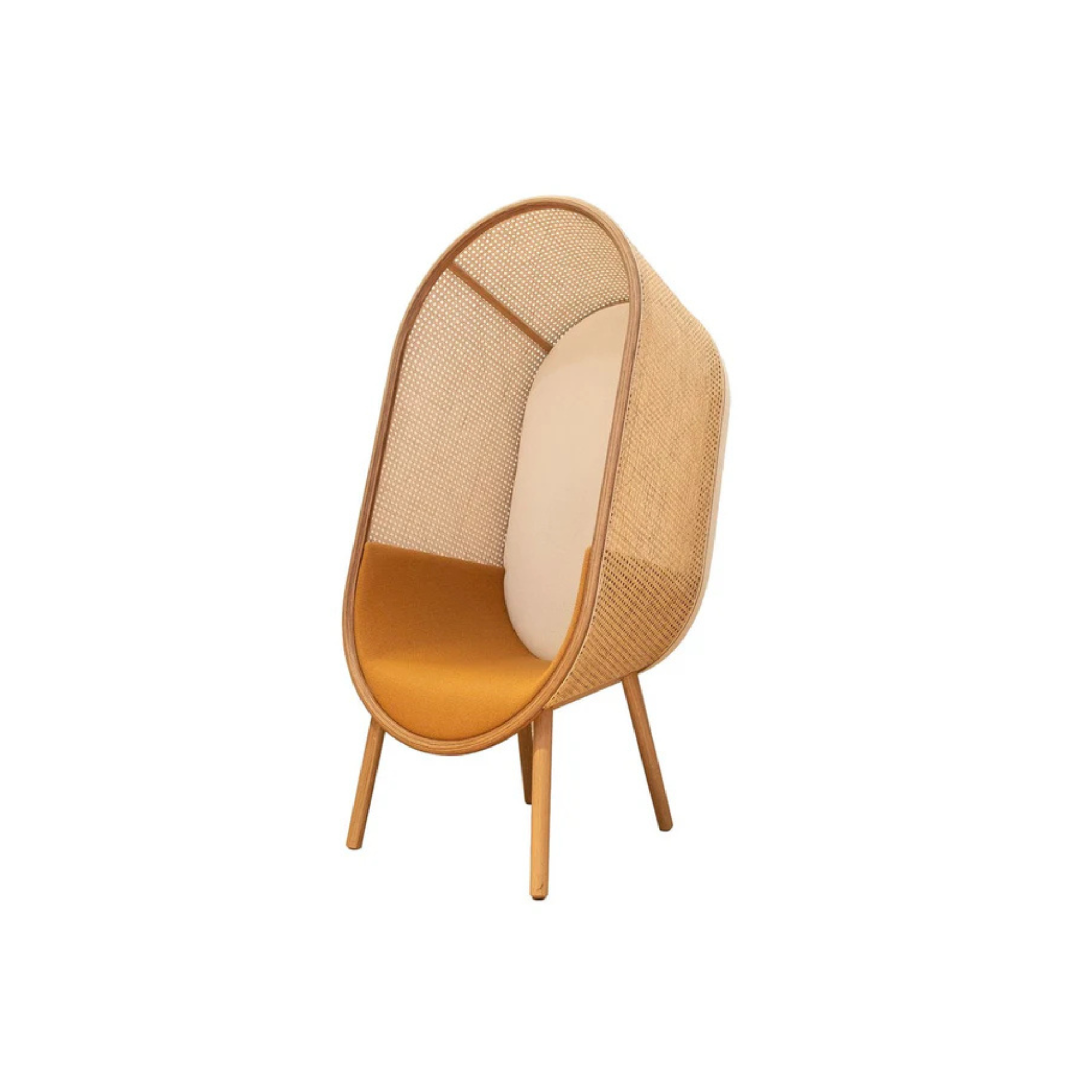 Cocoon Lounge Chair / Oak / Fabric Gabriel Mood-JAB Jungle mix