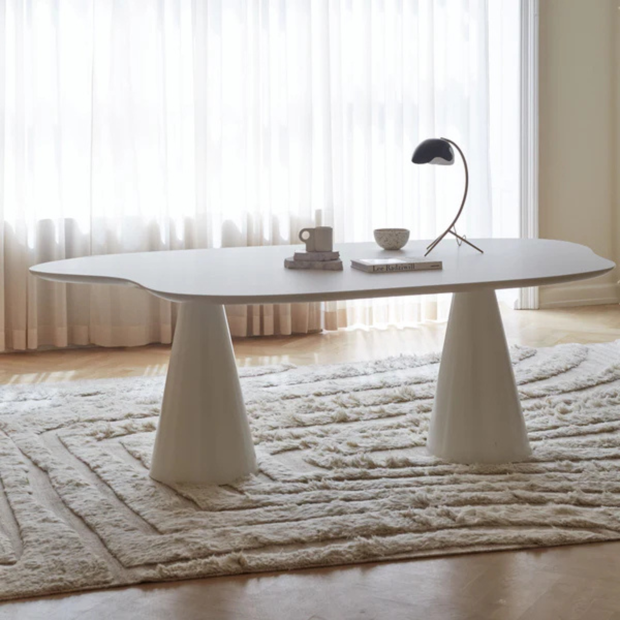 Cloud Dining Table / Polar white