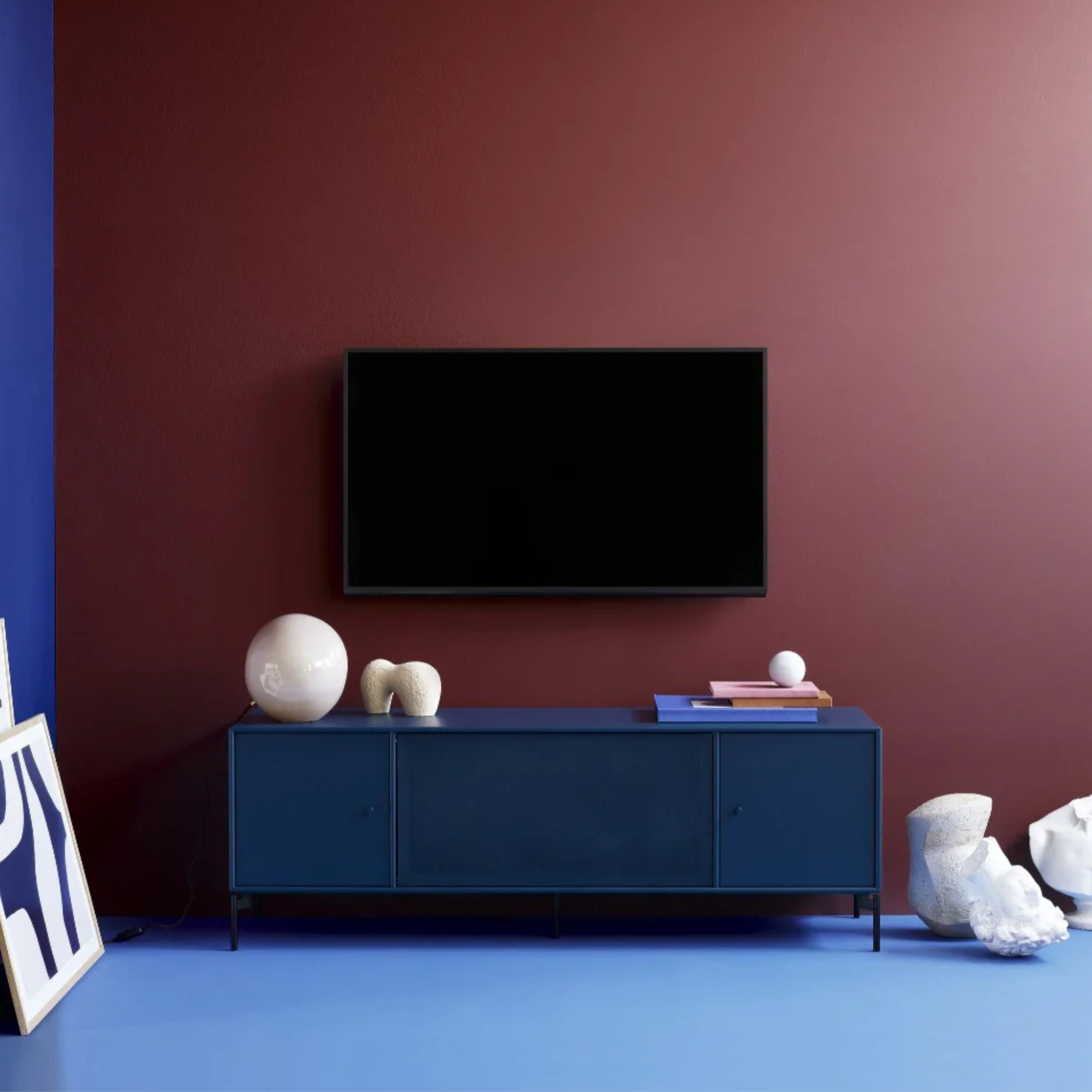 Octave III TV & Sound unit / Legs / Coal-Black