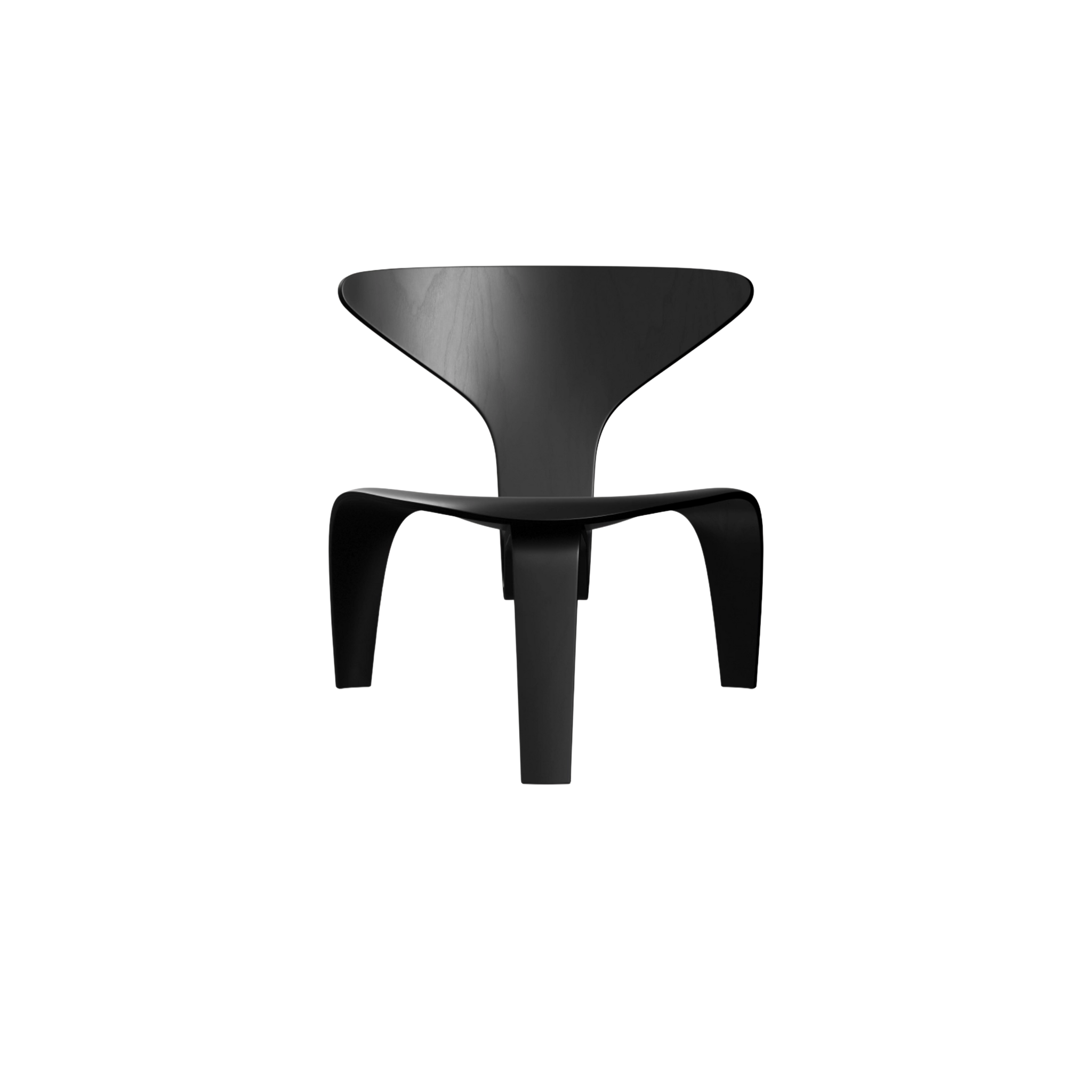 PK0 A - Lounge Chair / Coloured ash Black