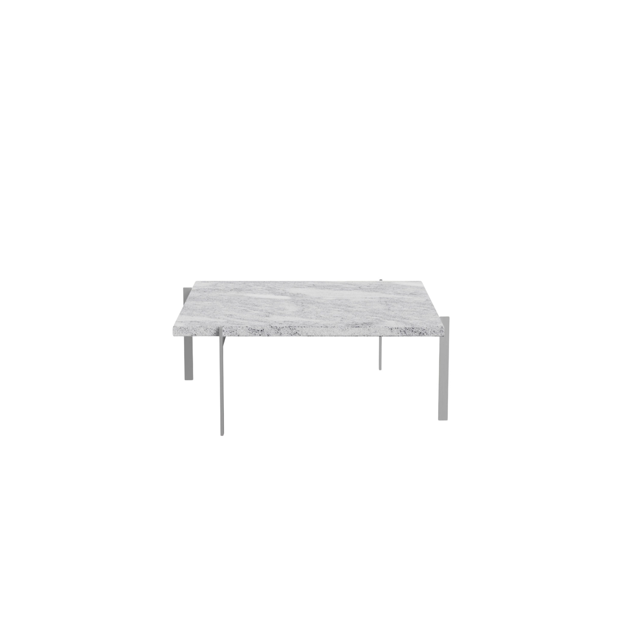PK61 - Coffee Table / Marble Grey-White rolled