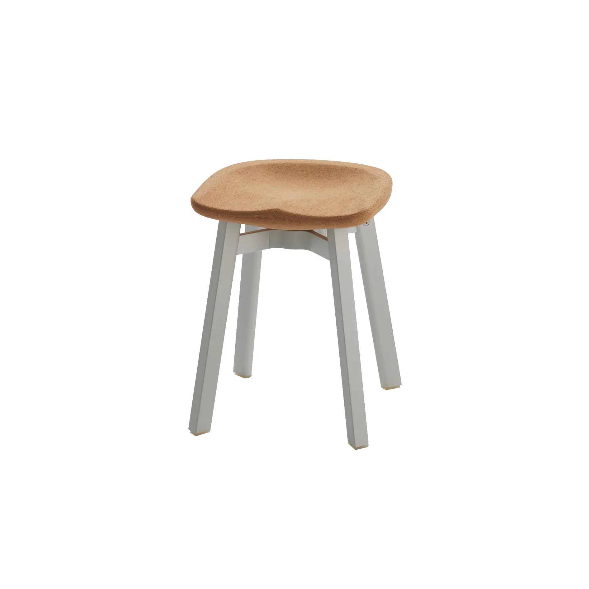 SU Small Stool / Wood base / Seat plastic Flint