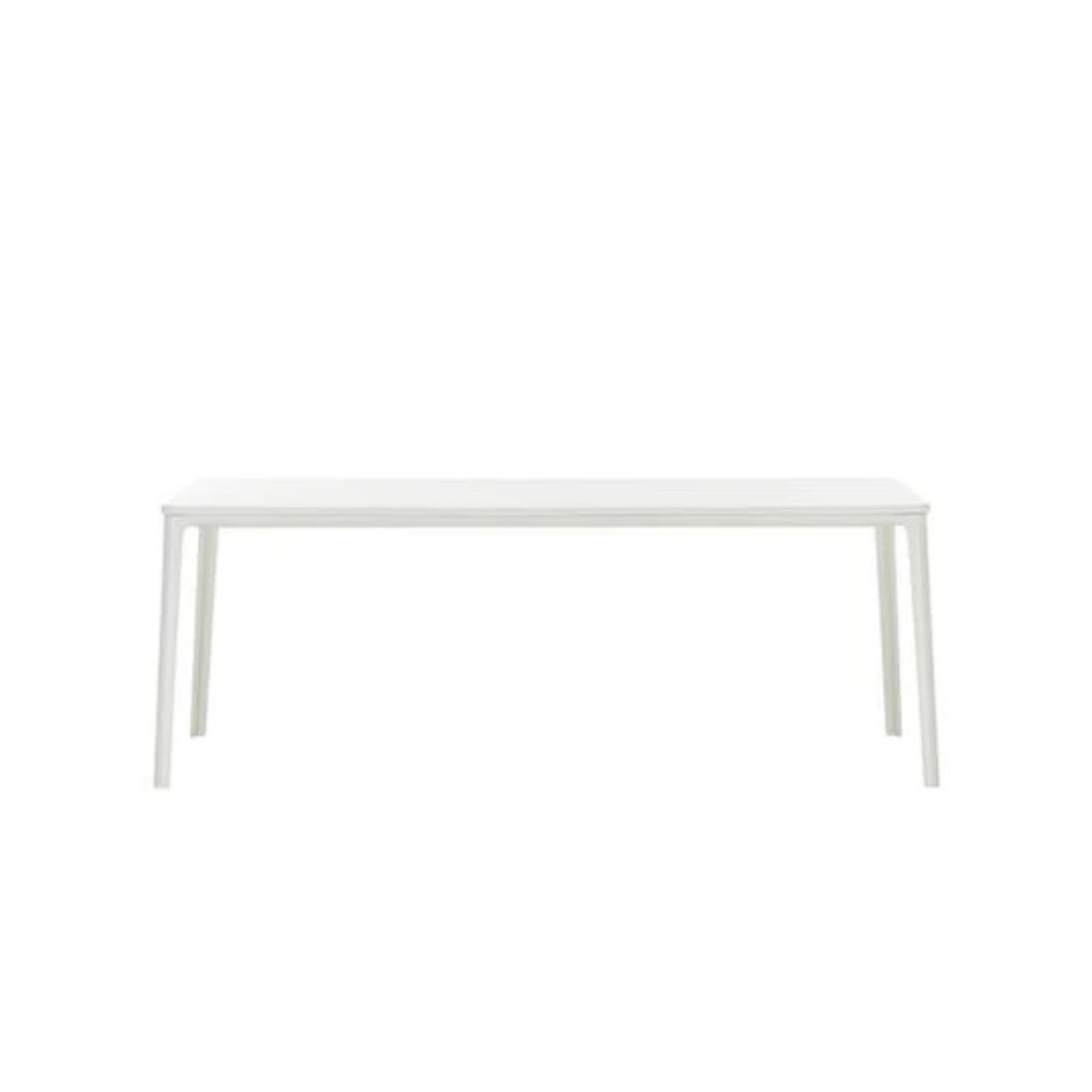 Plate Dining Table - L 2400 / White / Carrara marble