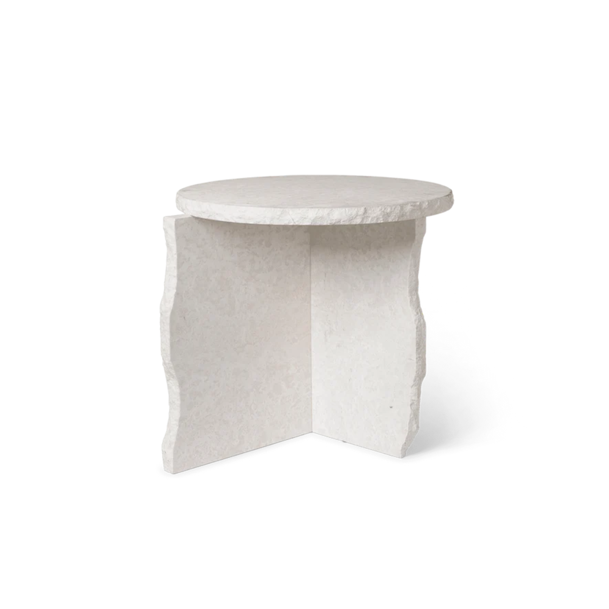 Mineral Sculptural Table / Bianco Curia marble