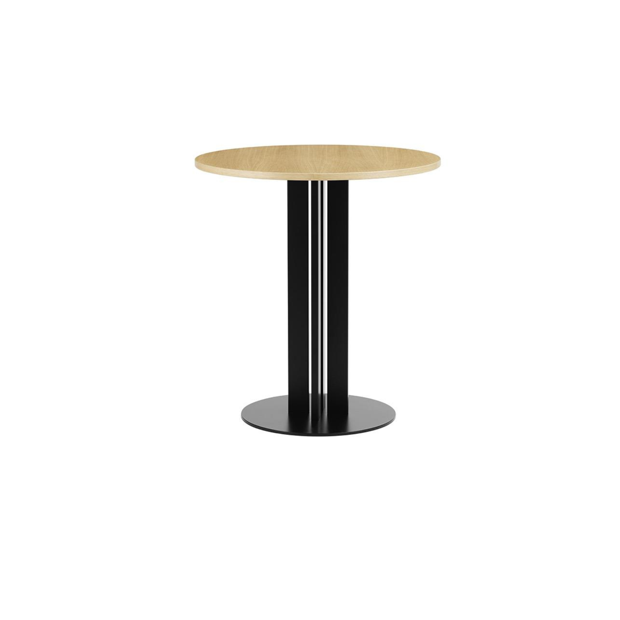 Scala Café Table / Oak / Black steel base