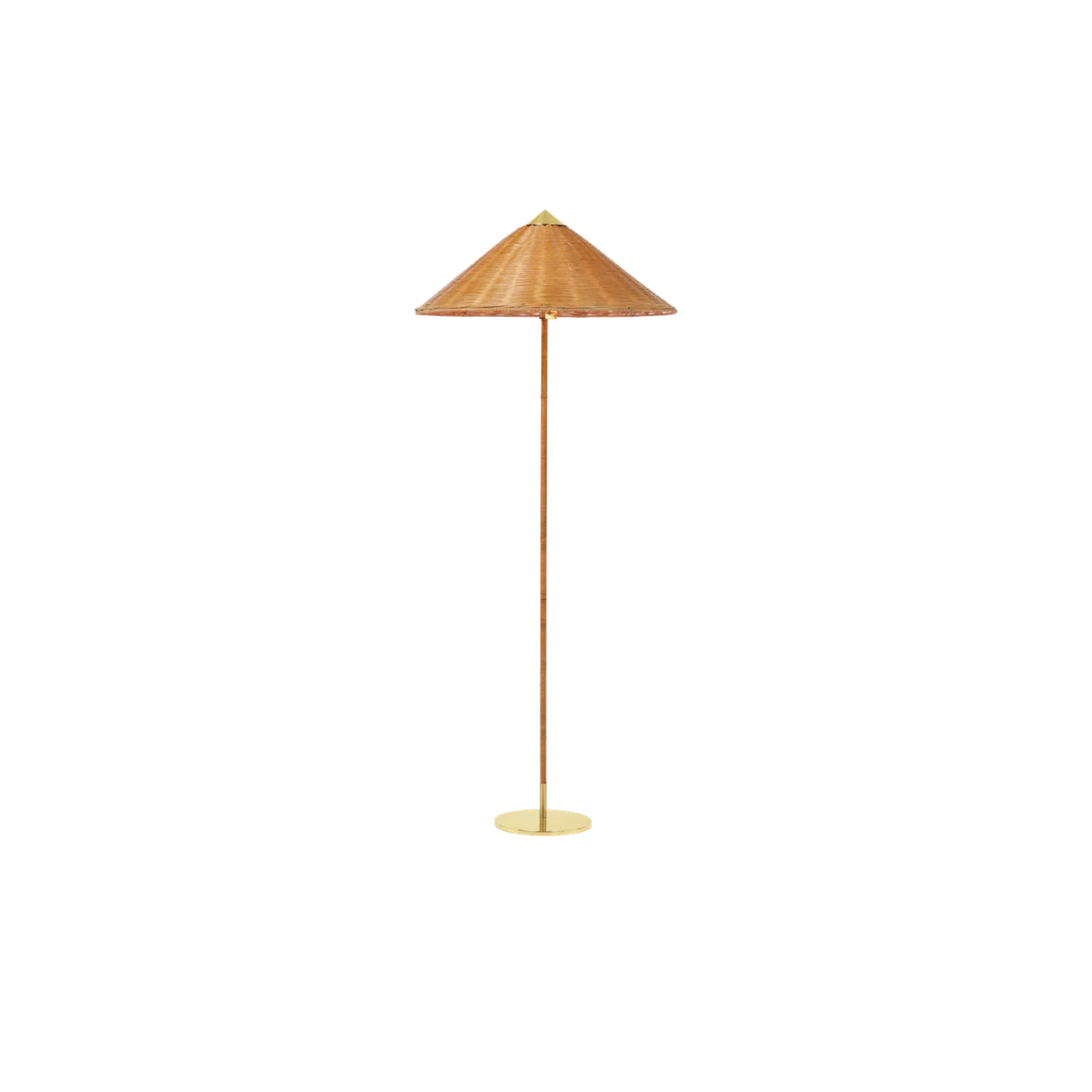 9602 Floor Lamp - Wicker Willow (EU Plug)