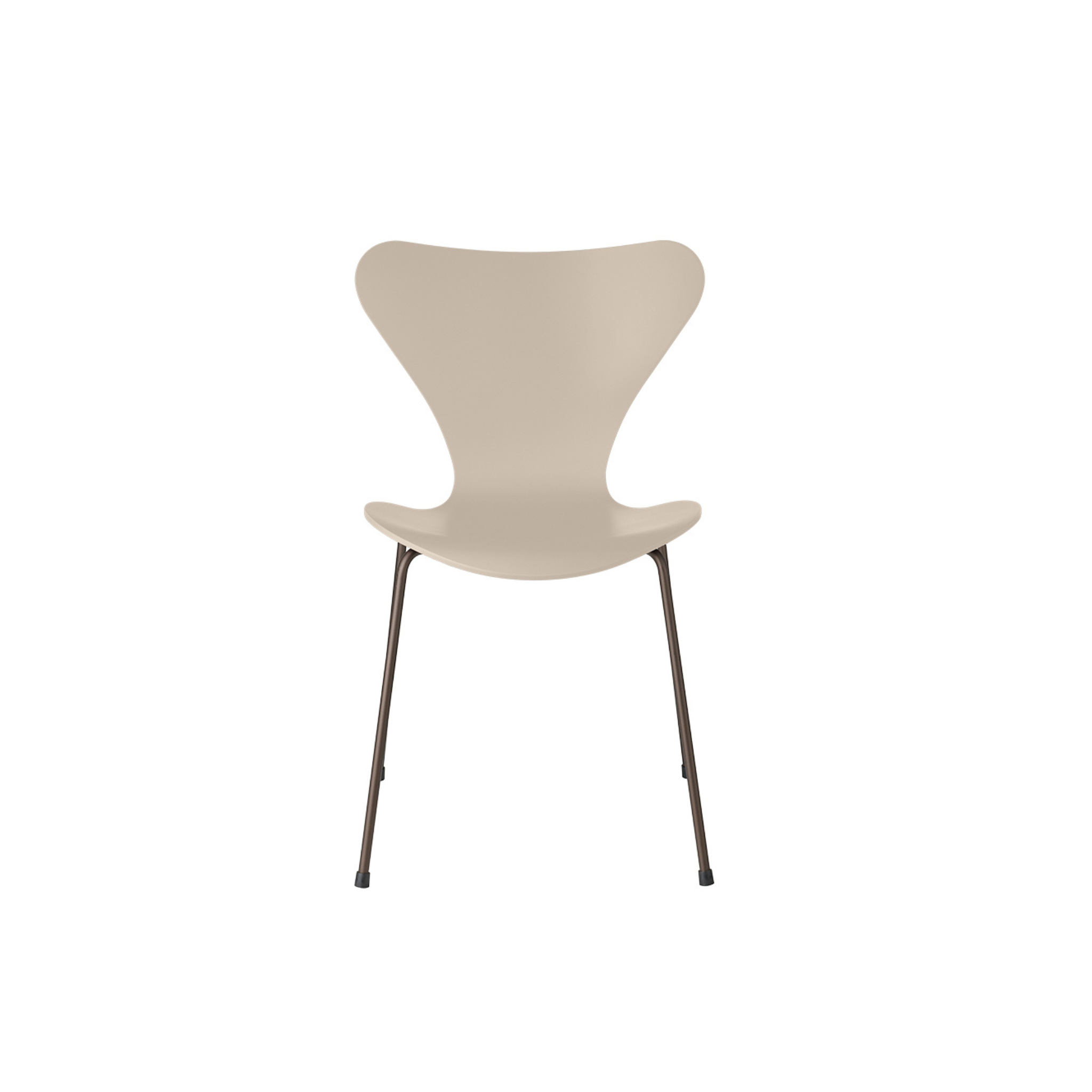 3107 - Series 7 Chair - Brown bronze - Lacquered Light Beige