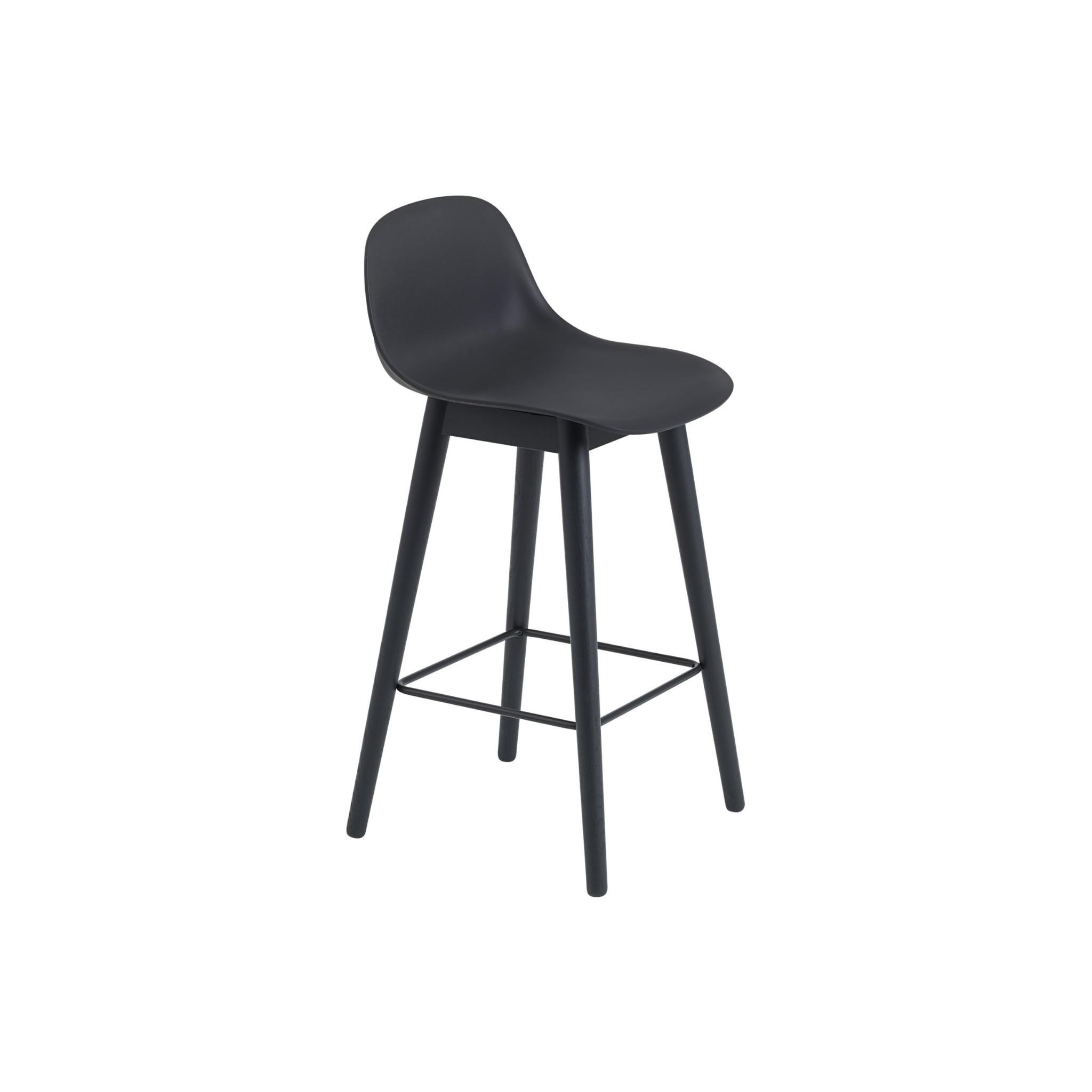 Fiber Bar stool w/ wood